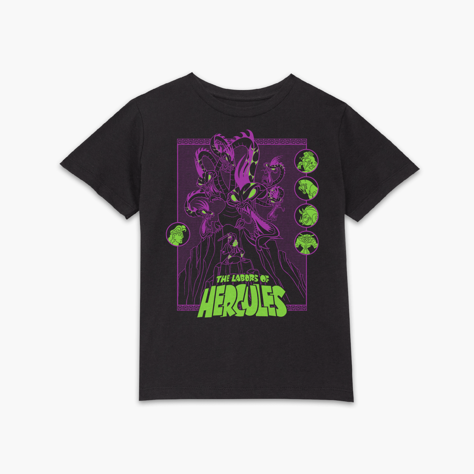 Hercules Labors Of Hercules Kids' T-Shirt - Black - 9-10 Jahre