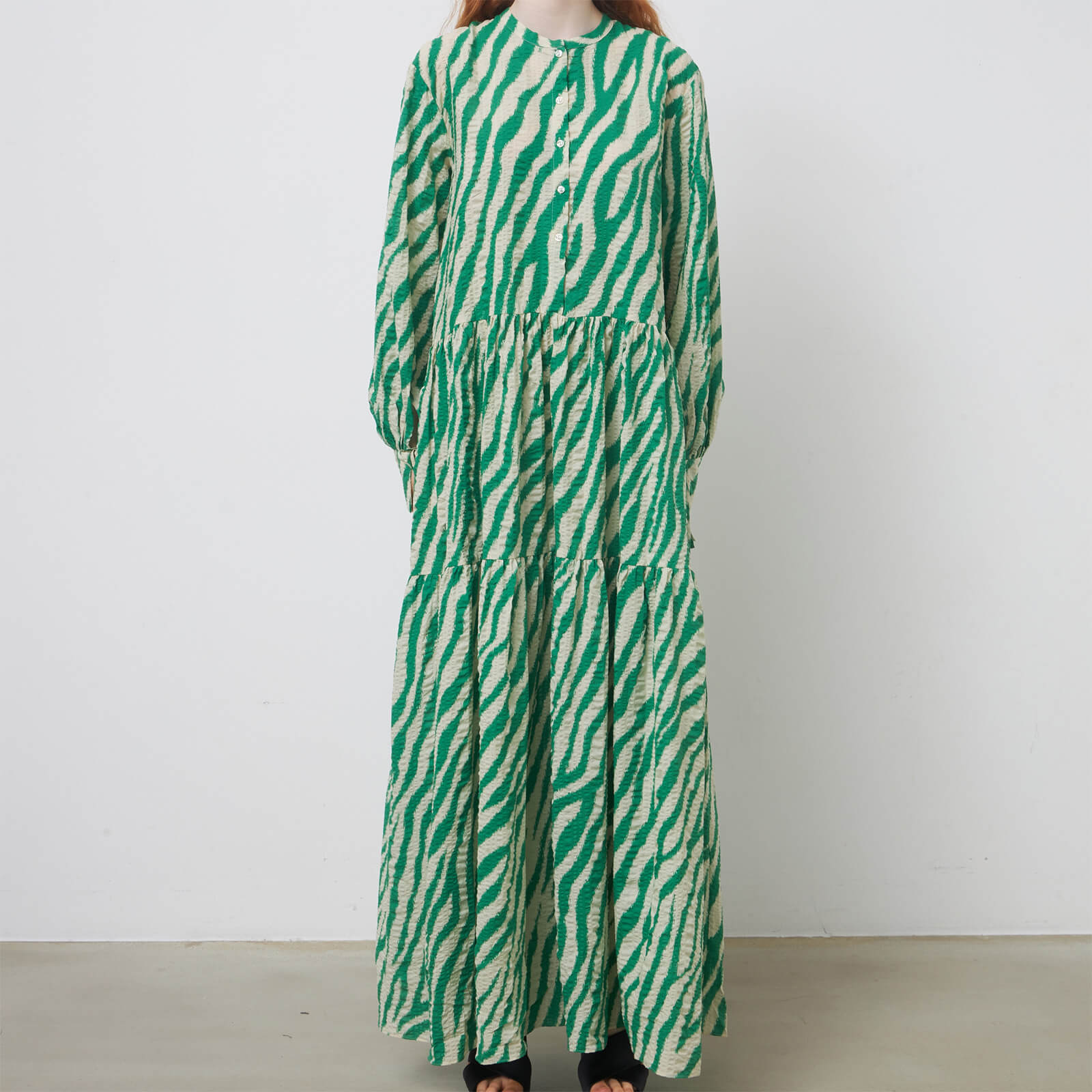 Stella Nova Isolda Printed Cotton-Seersucker Dress - DK 36/UK 10