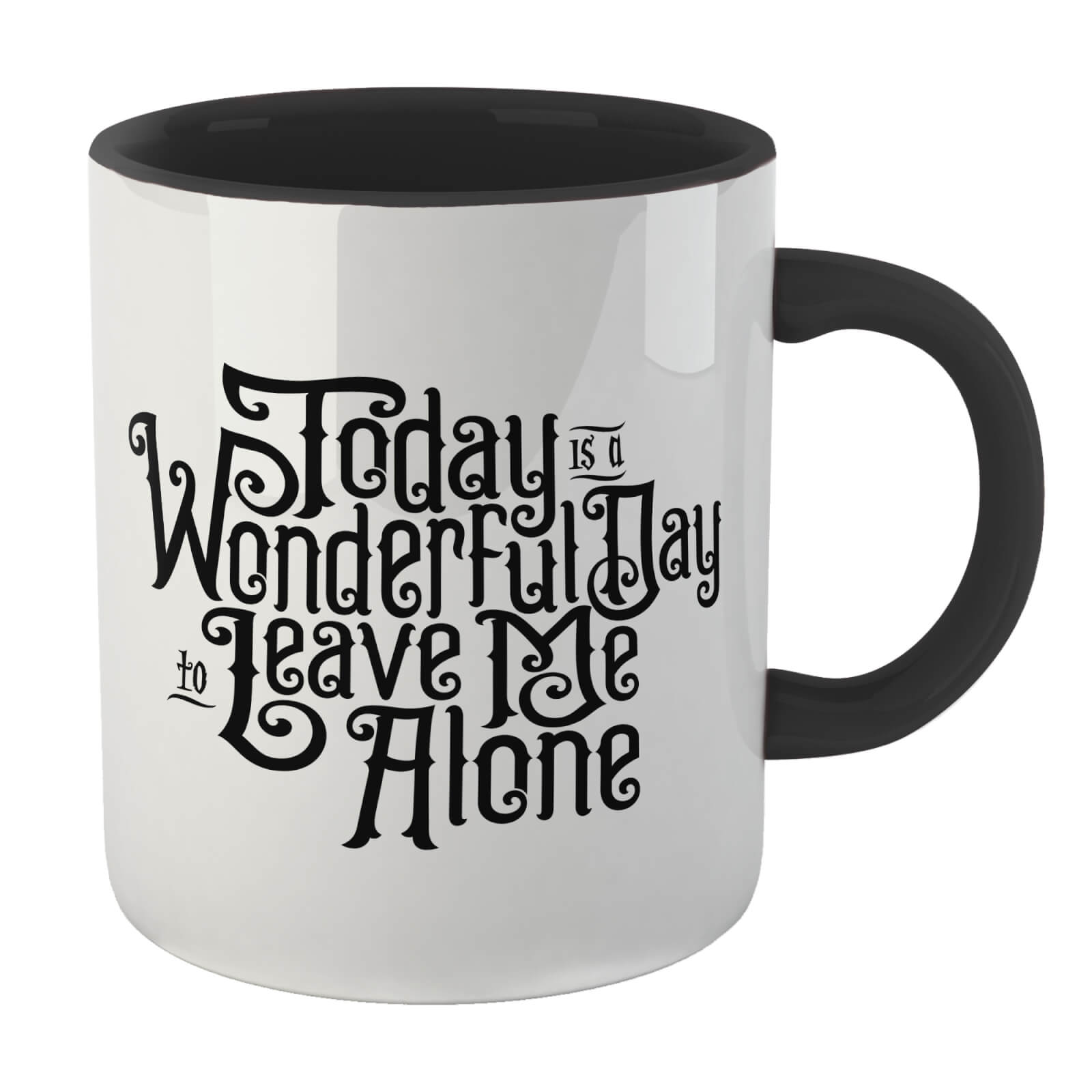 

The Addams Family Today Is A Wonderful Day To Leave Me Alone Mug - Black
