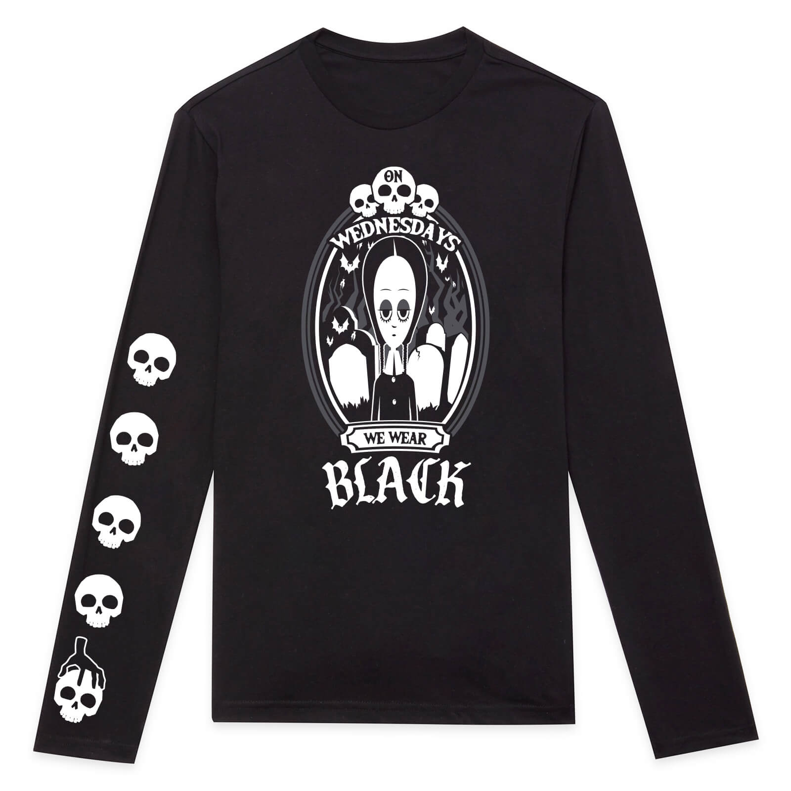 

On Wednesdays We Wear Black Long Sleeve T-Shirt - Black - M - Nero