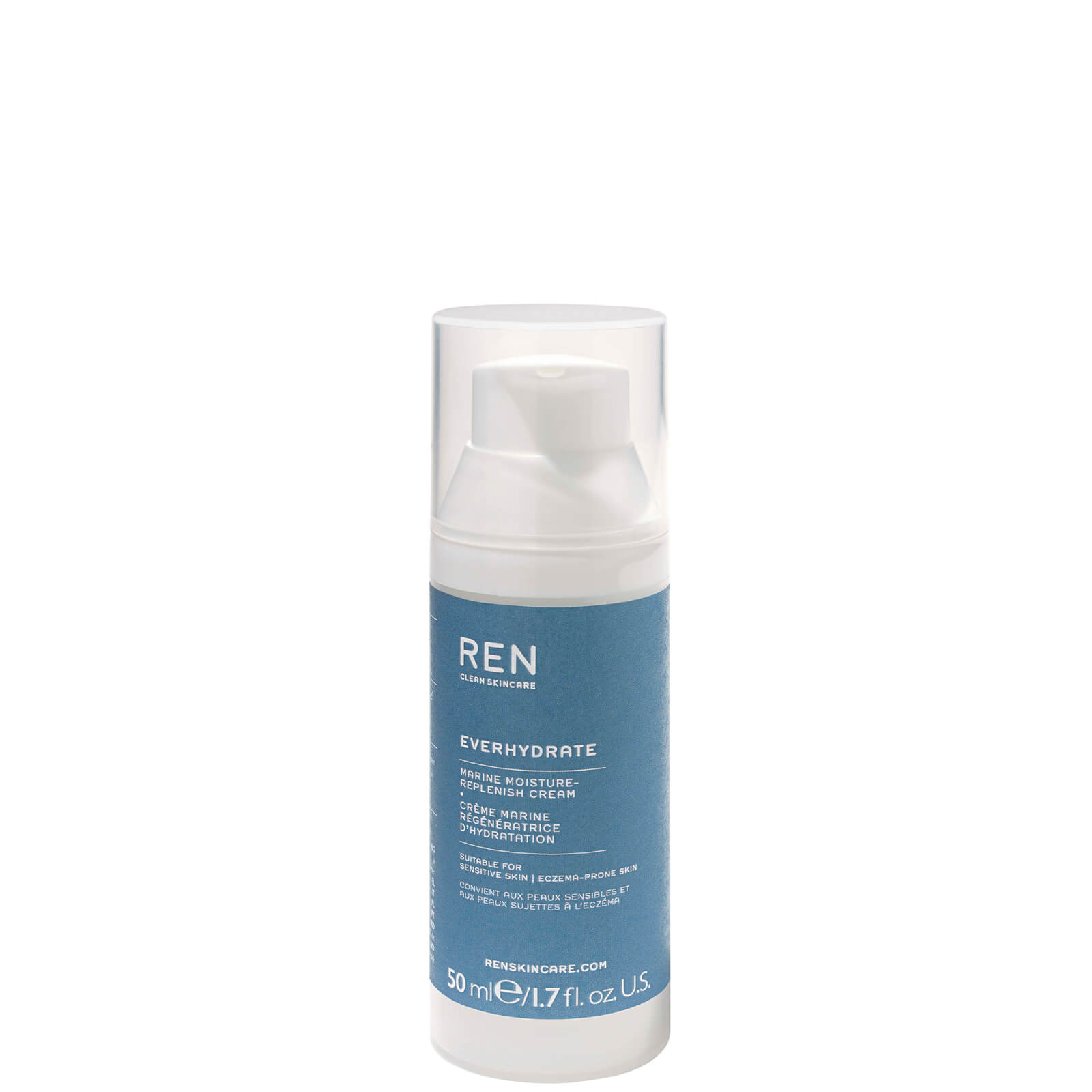 Ren Clean Skincare Everhydrate Marine Moisture-replenish Cream 50ml In White