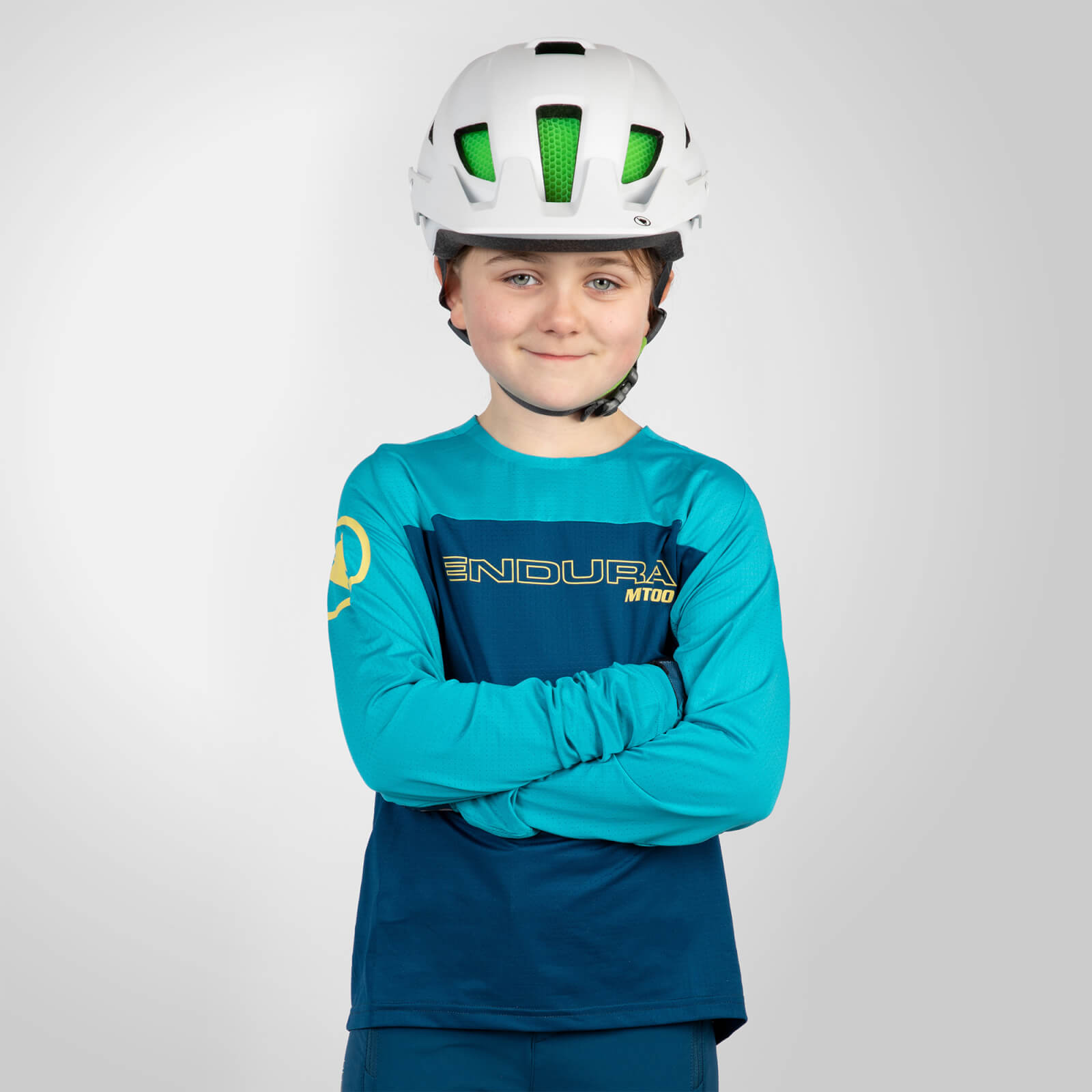 Endura Kid's MT500 Burner L/S Jersey - Blueberry