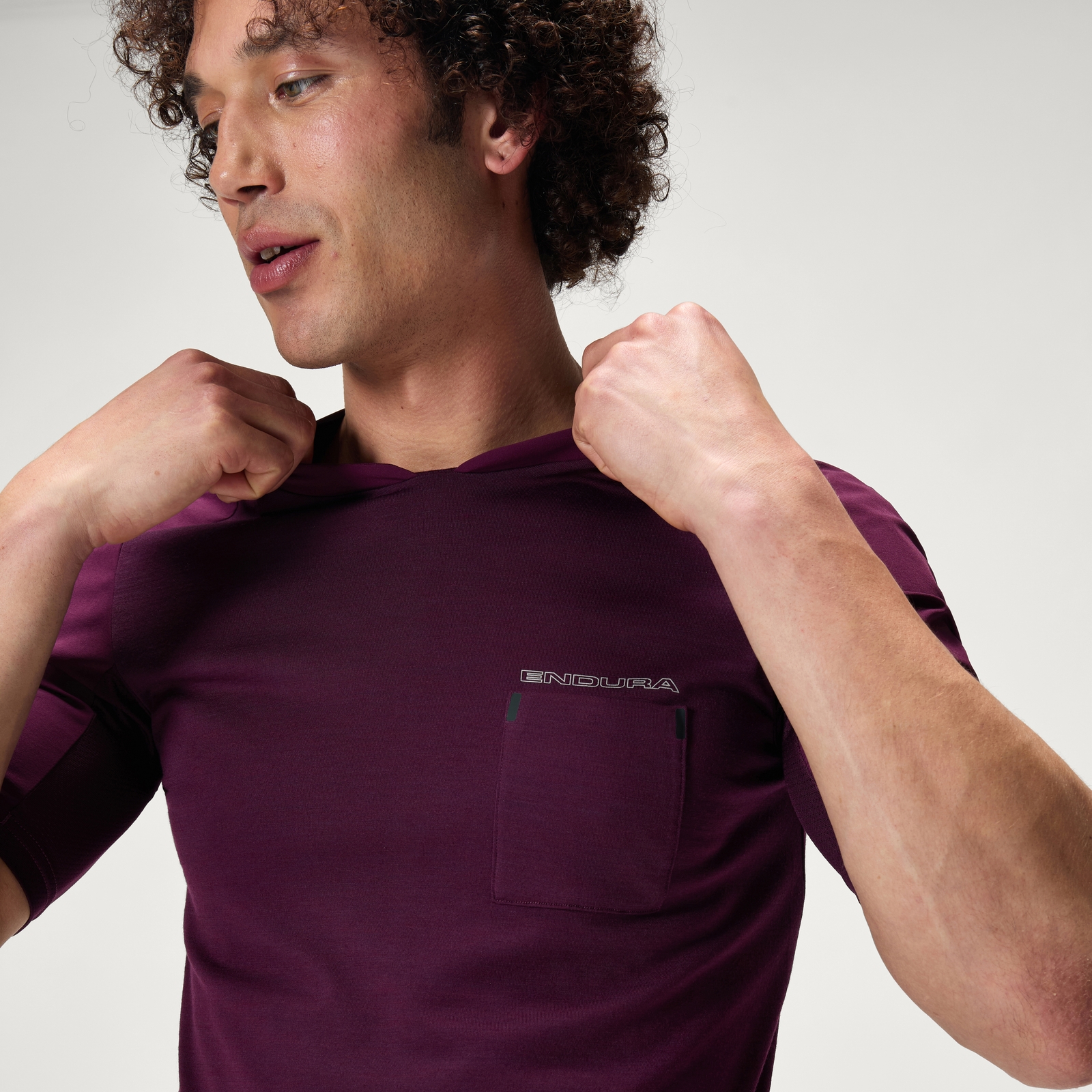 Endura Men's GV500 Foyle Tech Tee - Aubergine | Extra 10% off first order.