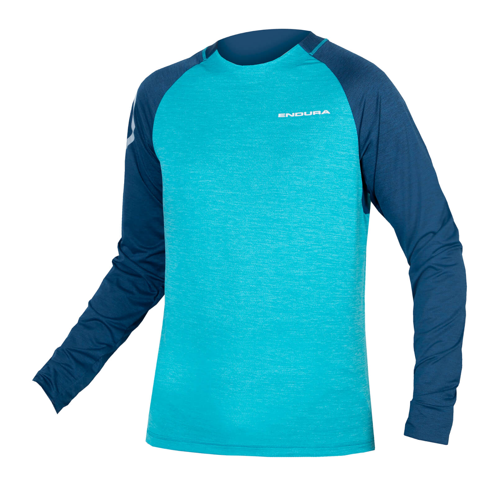 Endura Men's SingleTrack L/S Jersey - Atlantic