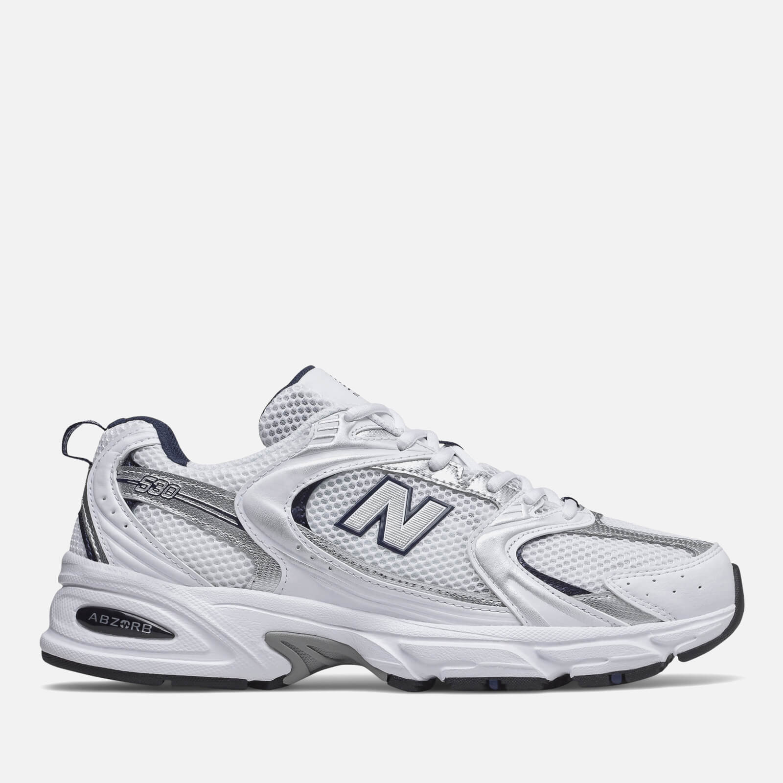 New Balance 530 Mesh and Leather Trainers - UK 8