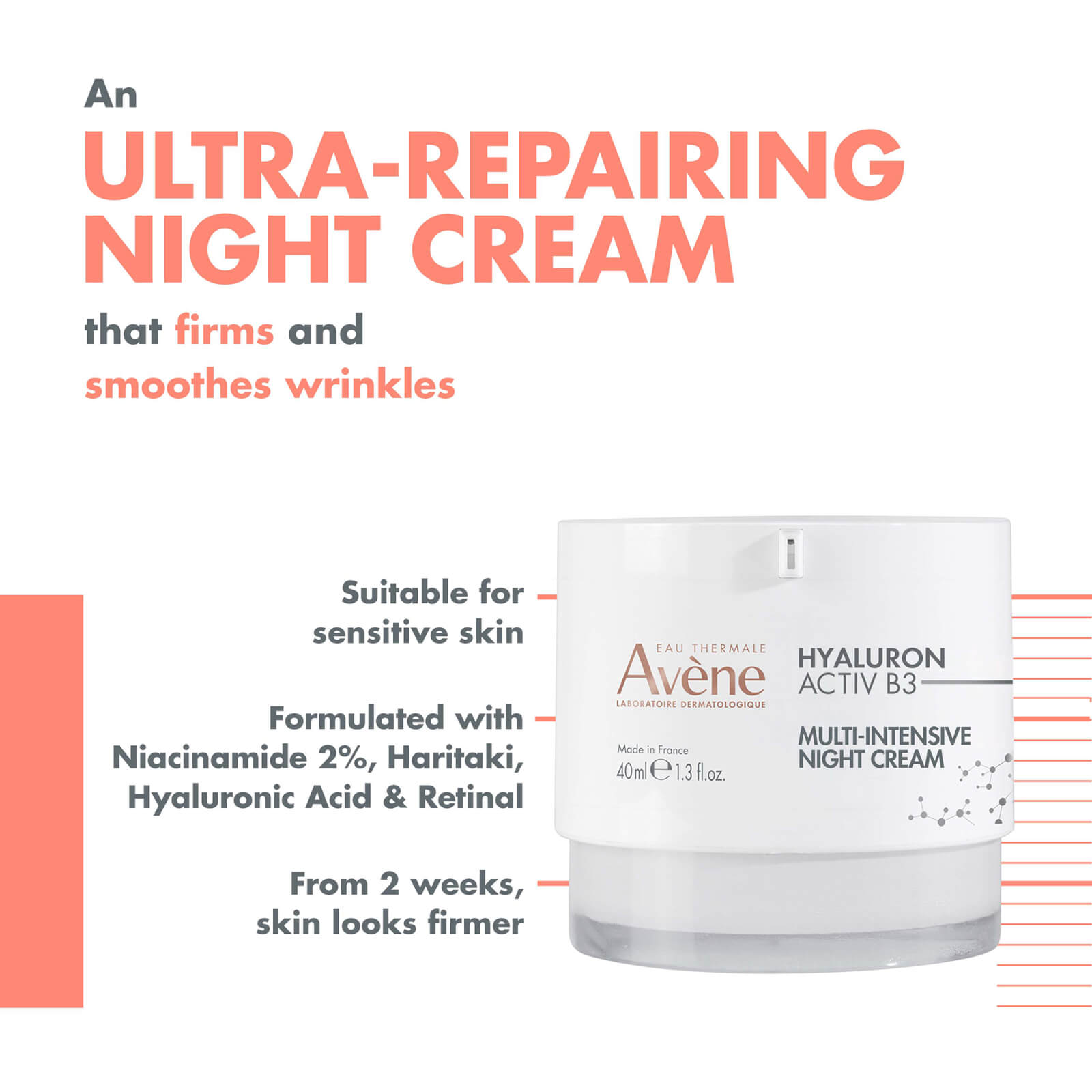 Thumbnail - Avène Hyaluron Activ B3 Multi-Intensive Night Cream for Ageing Skin 40ml