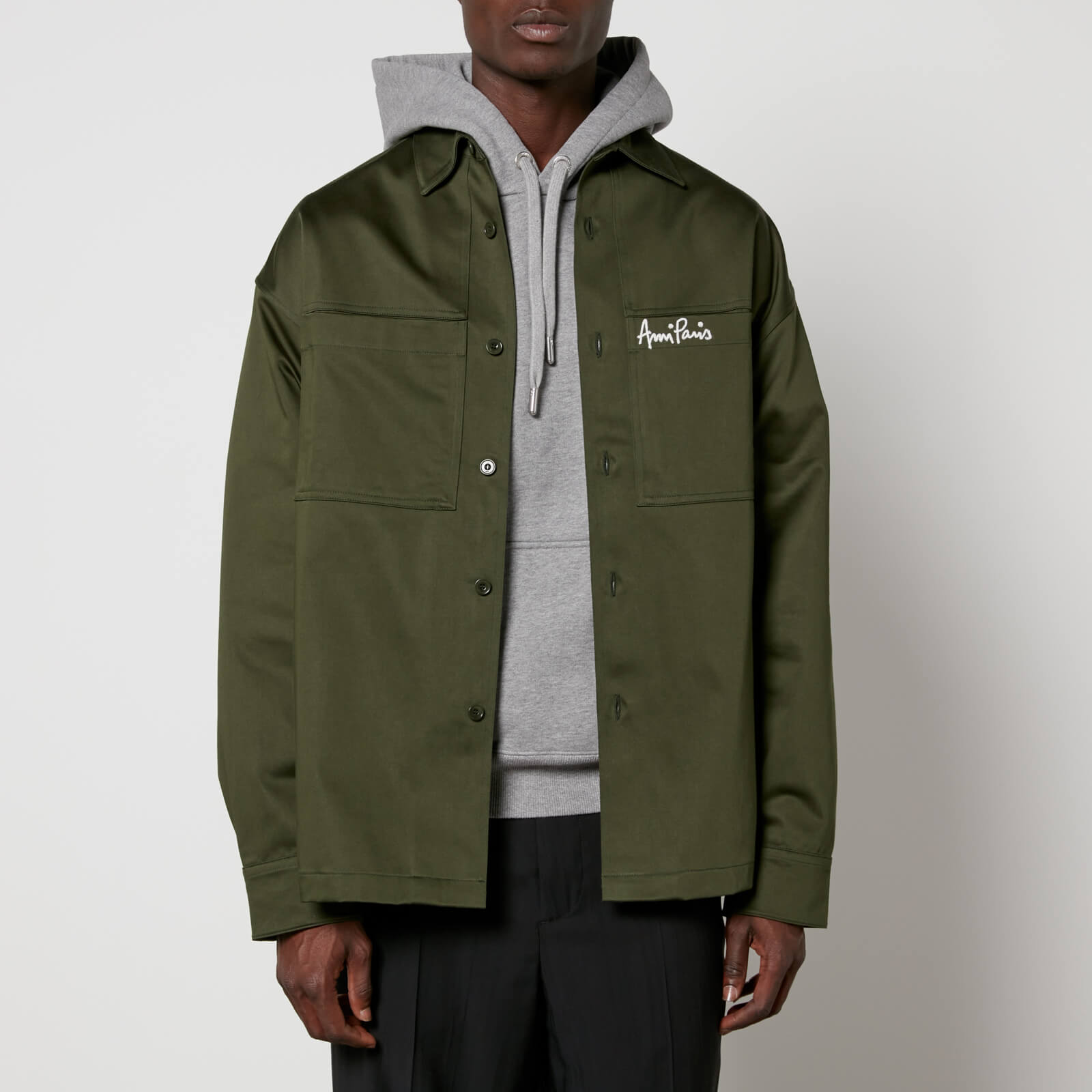 AMI x Coggles Brushed Cotton-Canvas Overshirt - 38cm/M