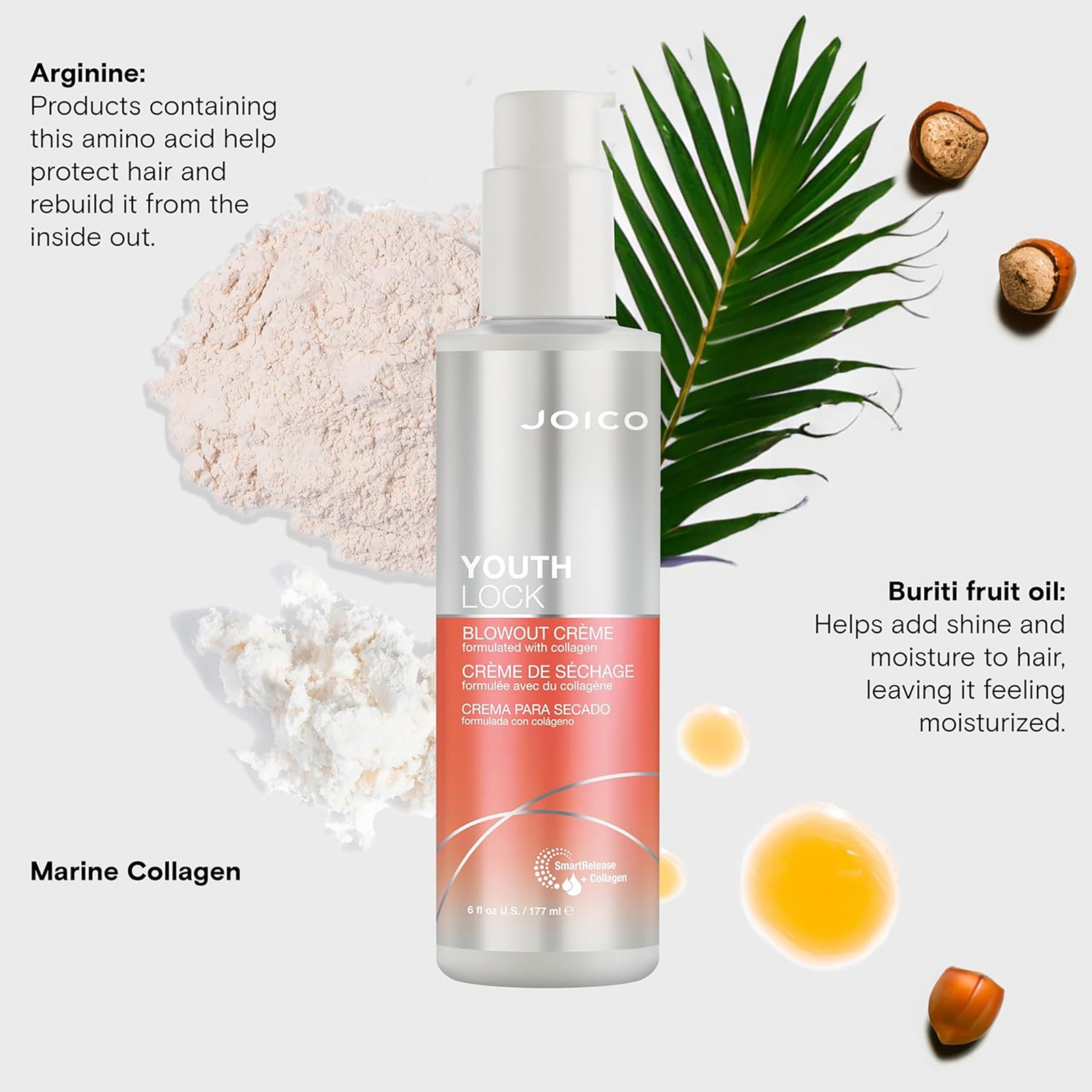 Thumbnail - Joico YouthLock Anti-Frizz Blowout Crème 50ml