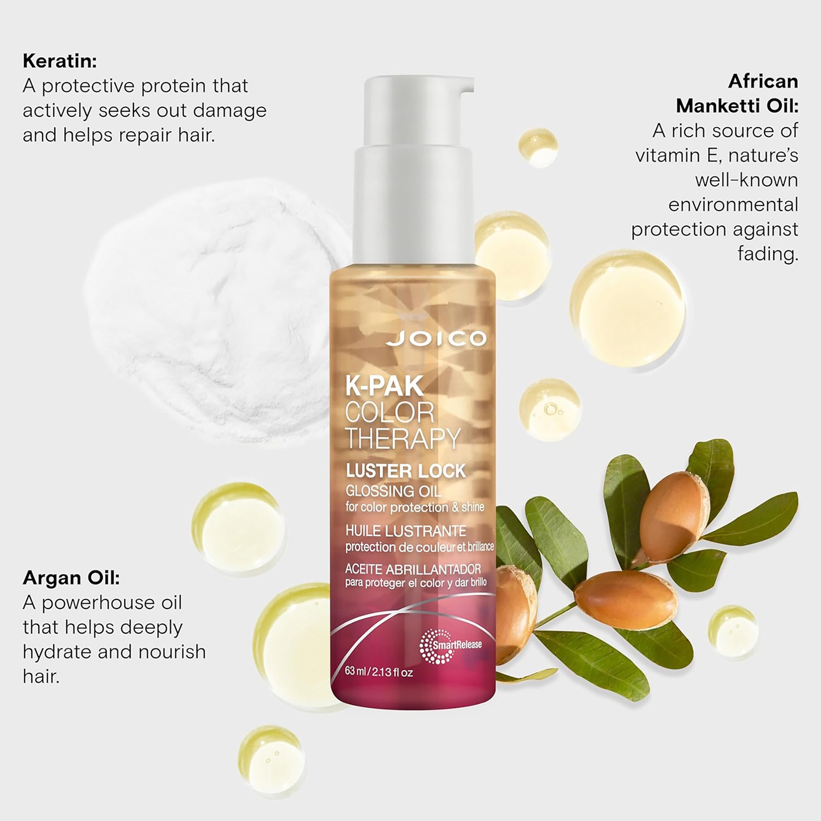 Thumbnail - Joico K-Pak Farbtherapie Brillianz Bewahrendes Glanzöl 63 ml