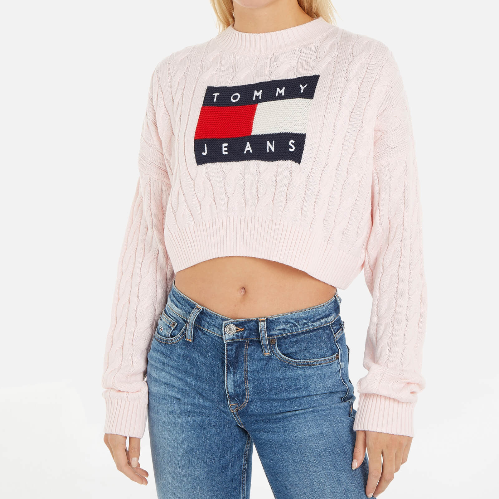 Tommy Jeans Flag Cable-Knit Sweater product