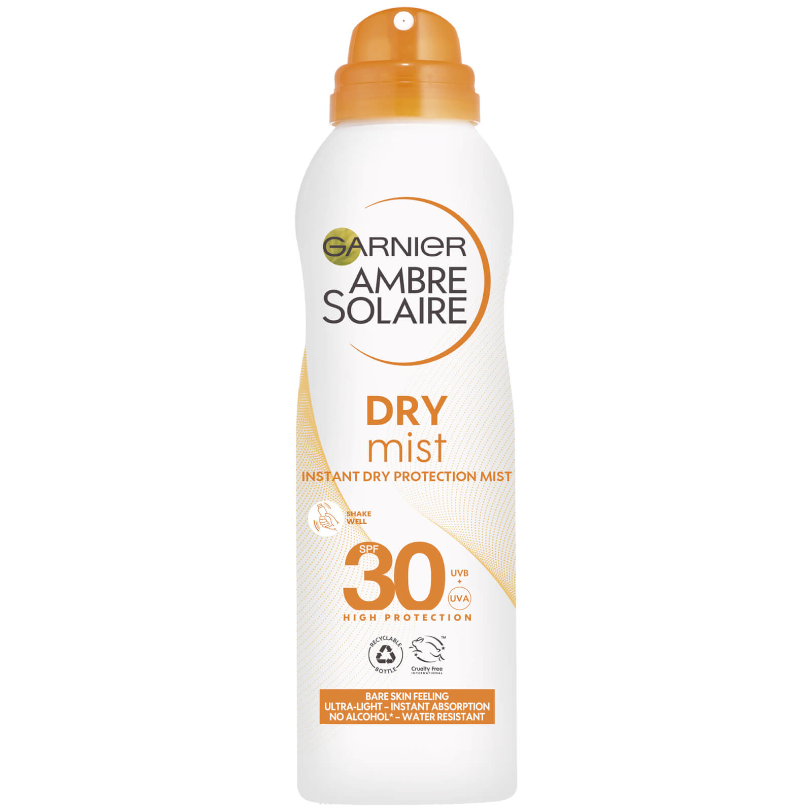 Garnier Ambre Solaire Spf 30 Dry Mist Spray 200ml In White