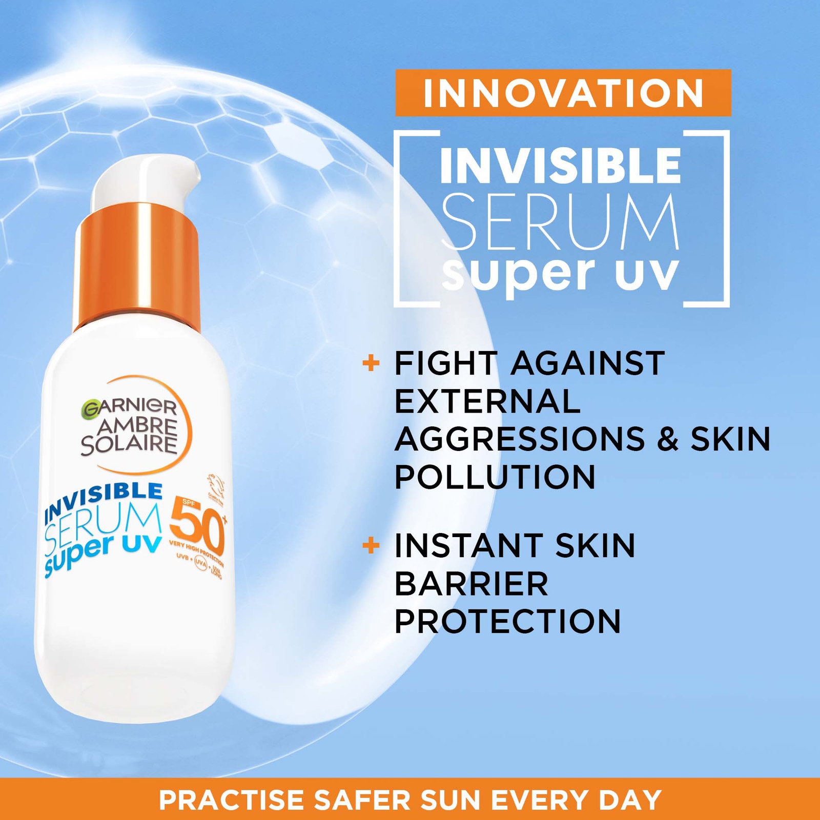 Thumbnail - Garnier Ambre Solaire LSF 50+ Super UV Unsichtbares Gesichtsserum 30 ml