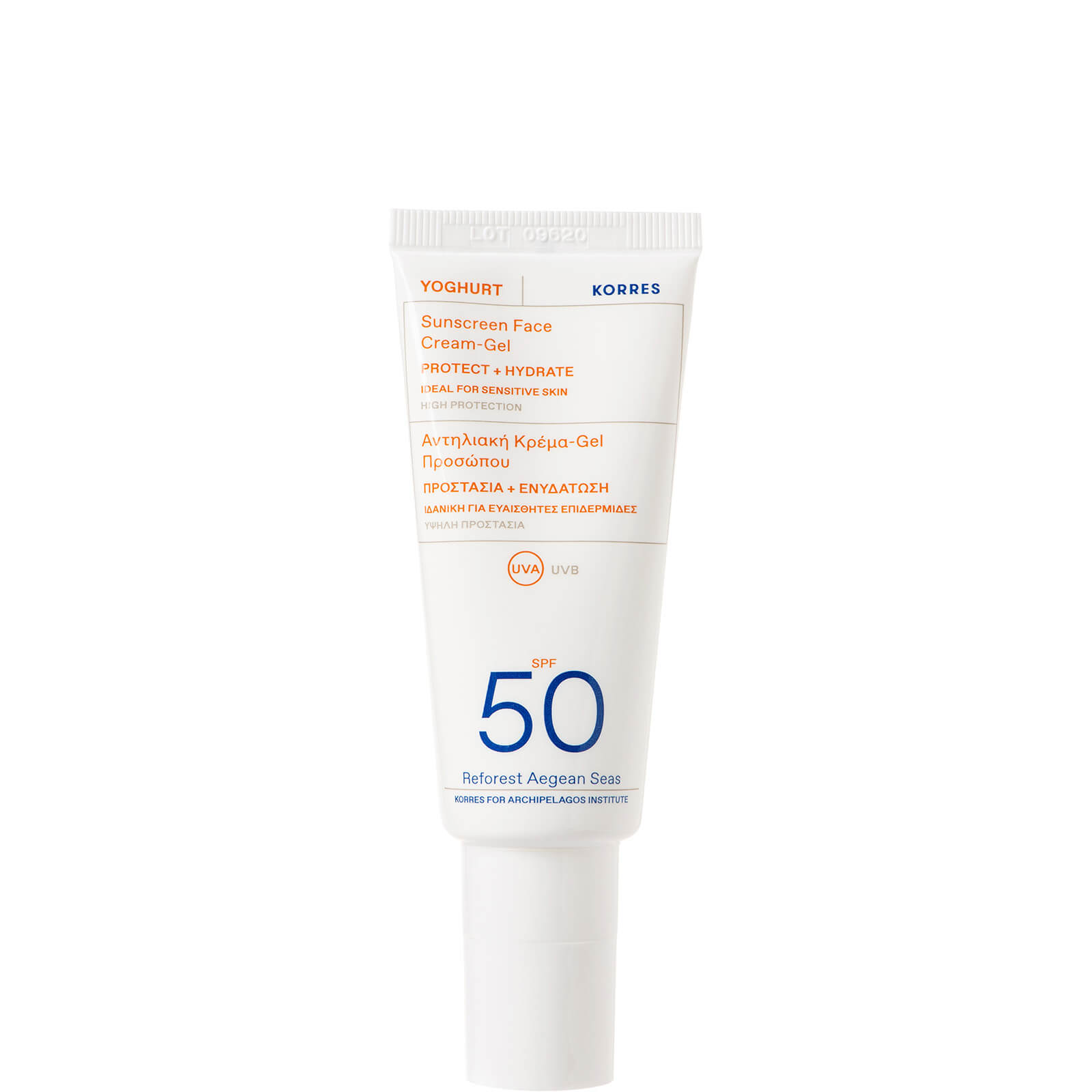 Korres Yoghurt Face Sunscreen Spf50 40ml In White