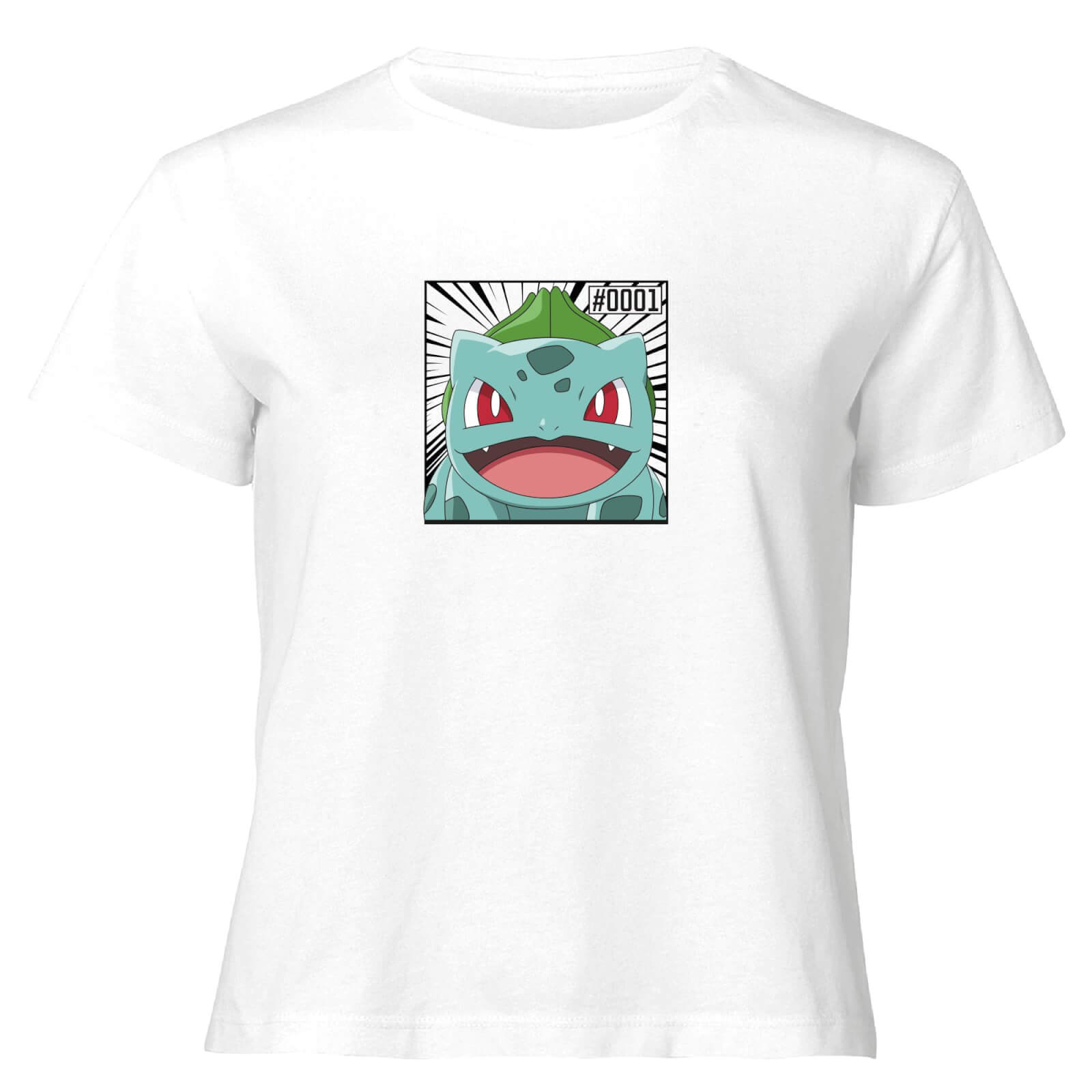 

Pokémon Pokédex Bulbasaur #0001 T-Shirt da Donna Cropped - Bianco - L