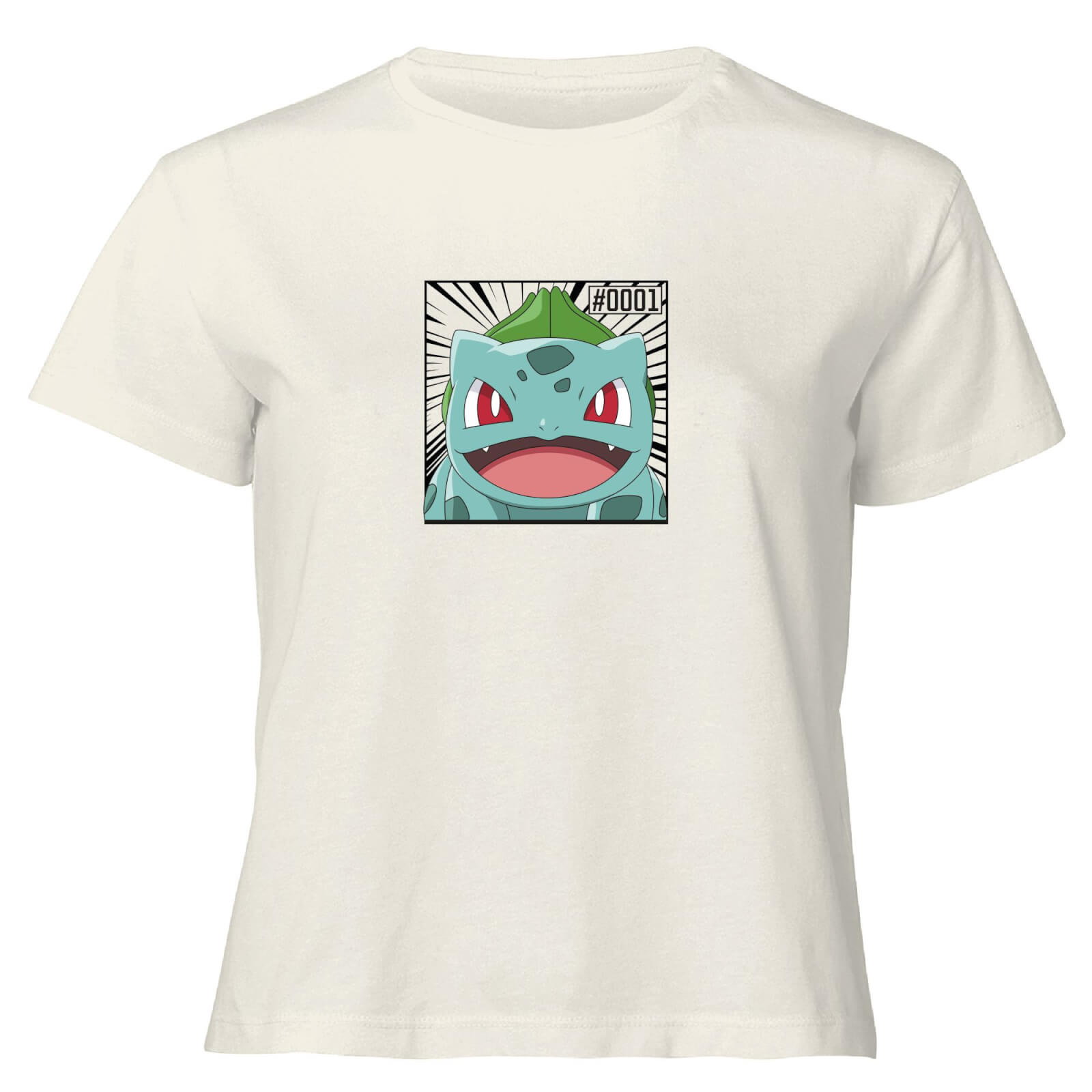 

Pokémon Pokédex Bulbasaur #0001 T-Shirt da Donna Cropped - Crema - M