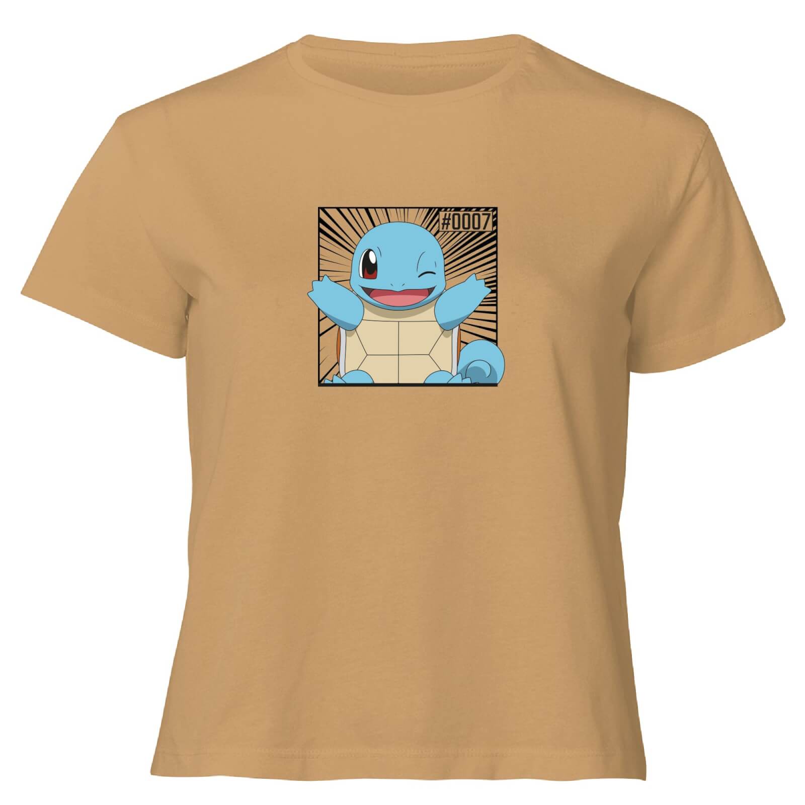 

Pokémon Pokédex Squirtle #0007 T-Shirt da Donna Cropped - Beige - XL