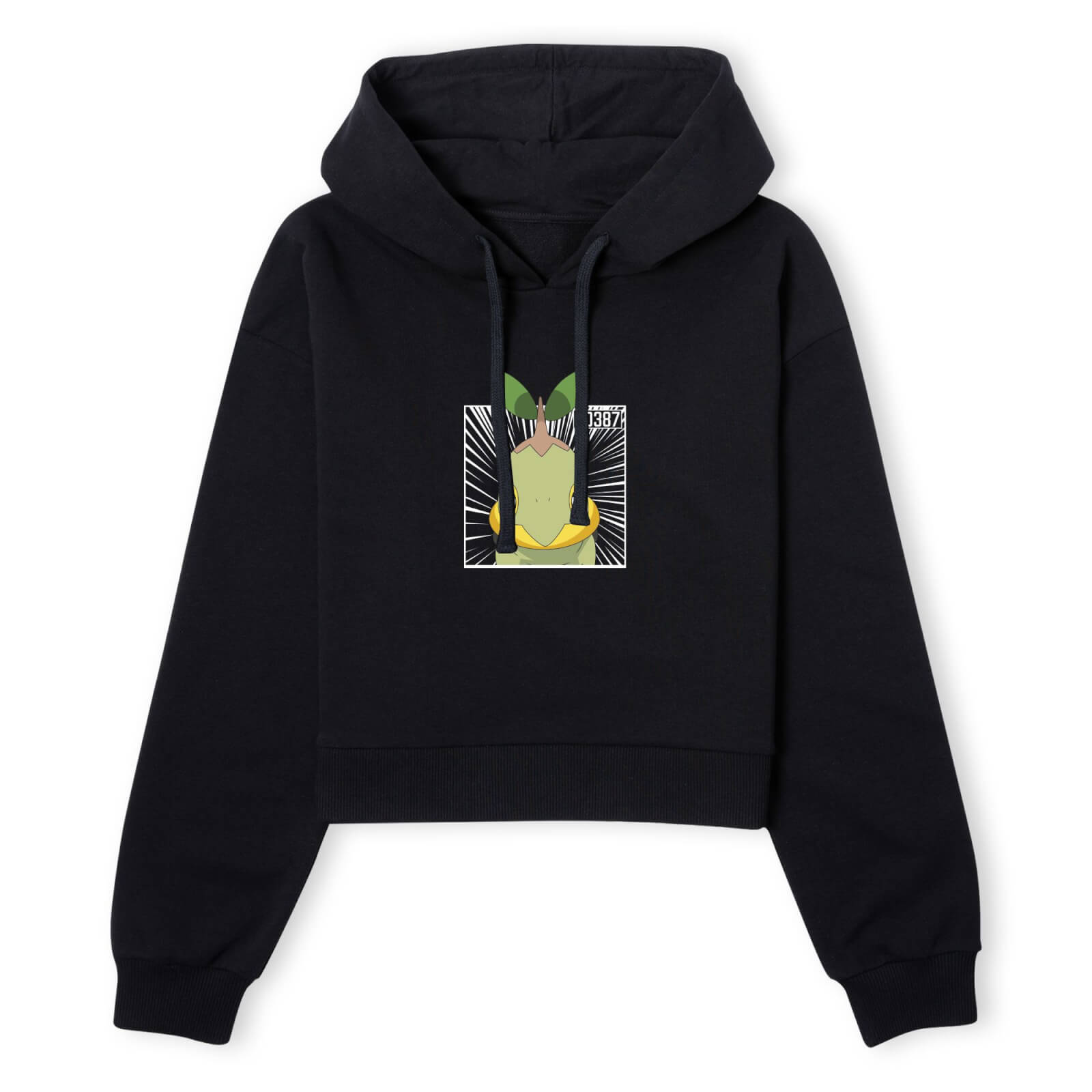 Pokemon Turtwig Women's Cropped Hoodie - Black - XS
