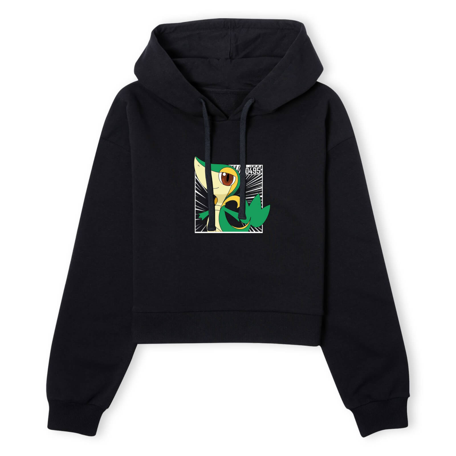 Pokemon Snivy Women's Cropped Hoodie - Black - XS