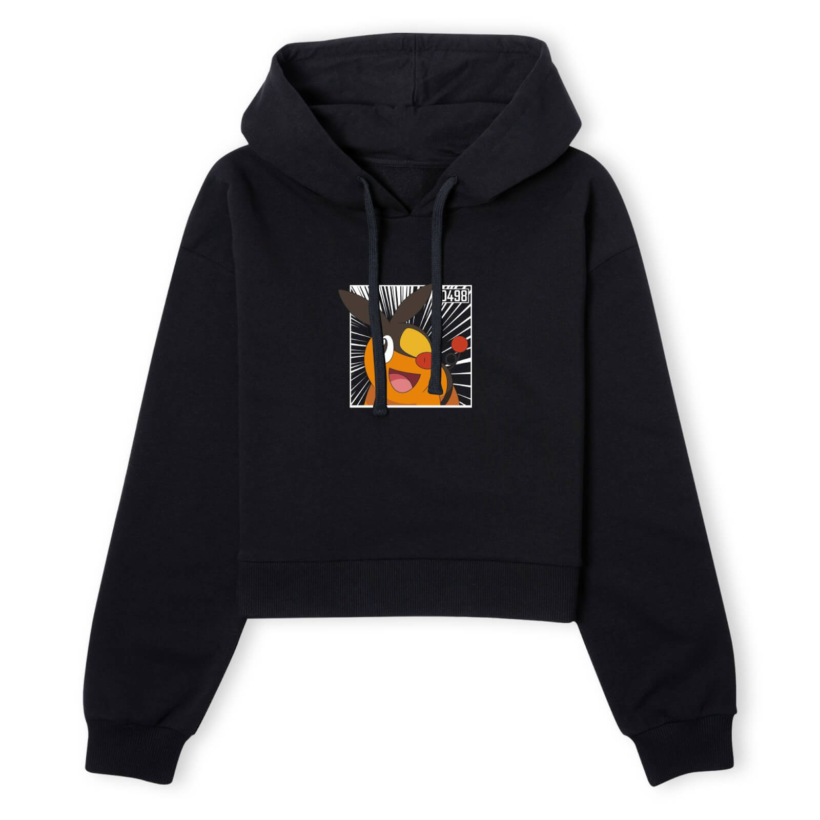 Pokemon Tepig Women's Cropped Hoodie - Black - XS