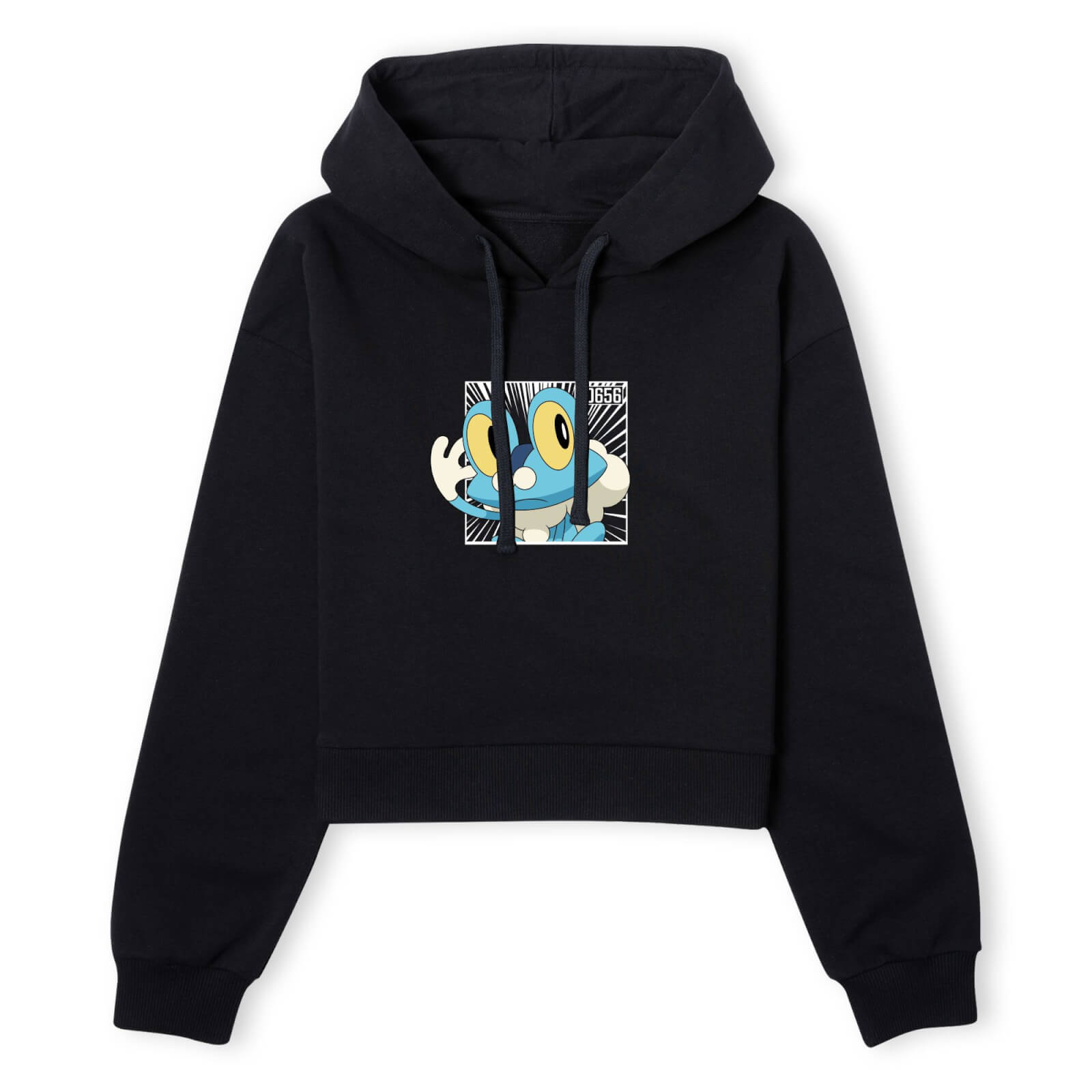 Pokemon Froakie Women's Cropped Hoodie - Black - XS
