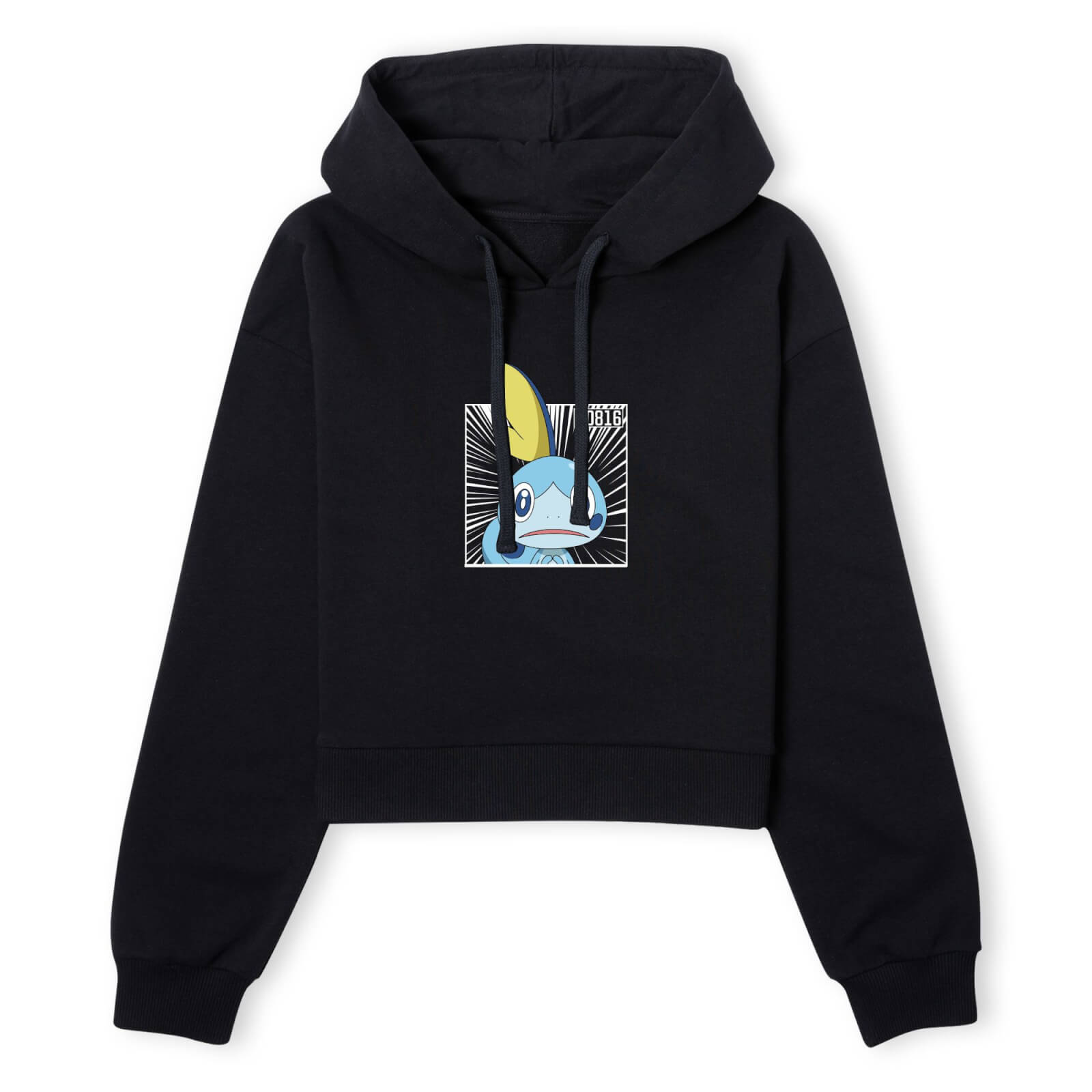 Pokemon Sobble Women's Cropped Hoodie - Black - XS