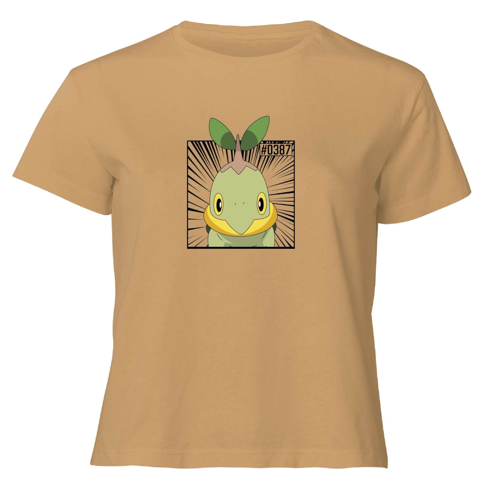 Pokemon Turtwig Women's Cropped T-Shirt - Tan - XL