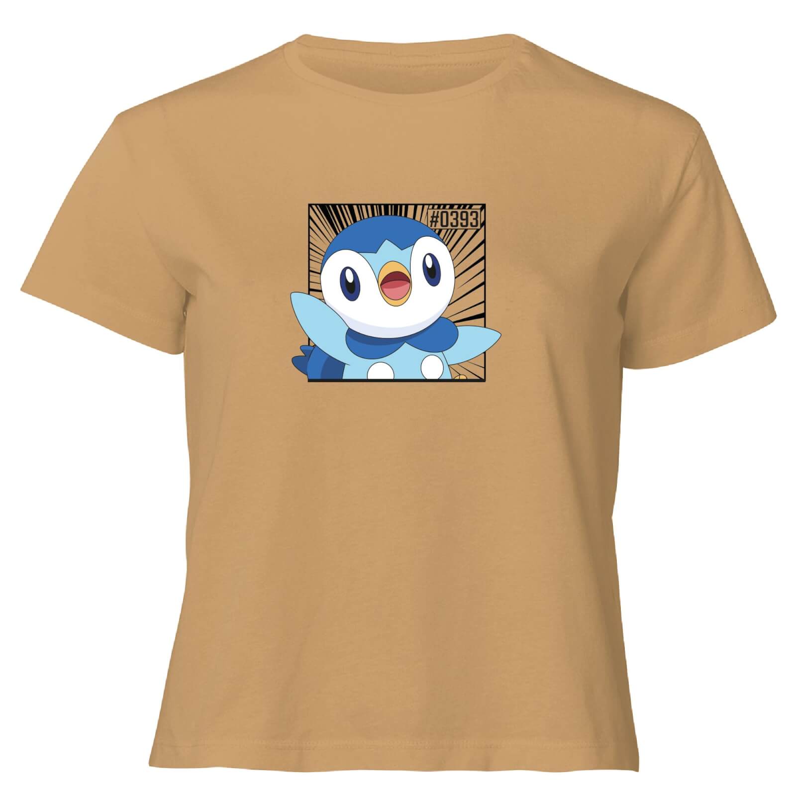Pokemon Piplup Women's Cropped T-Shirt - Tan - XL