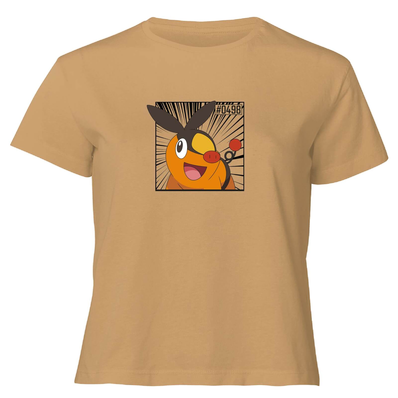Pokemon Tepig Women's Cropped T-Shirt - Tan - XL