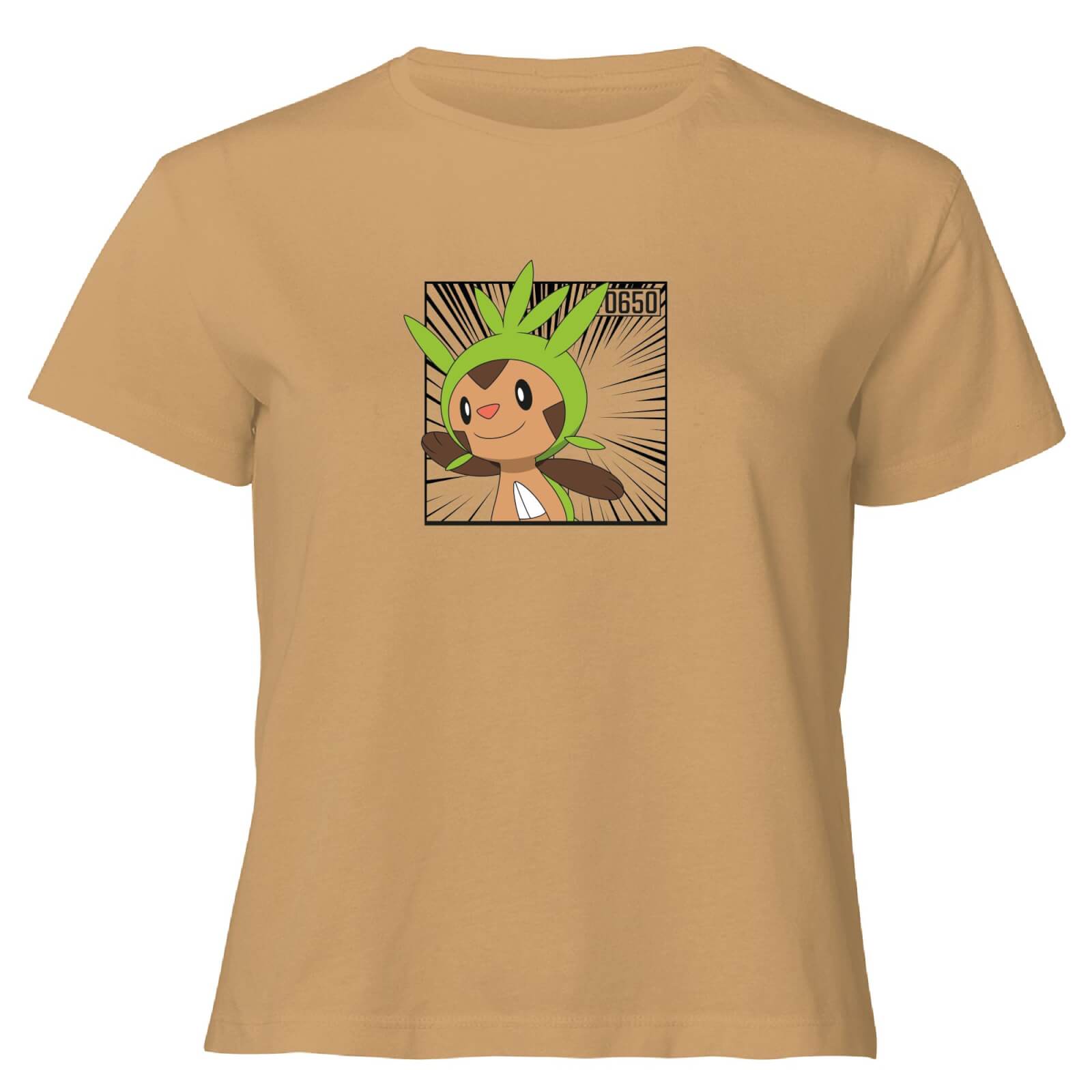 

Pokemon Chespin Women's Cropped T-Shirt - Tan - XL