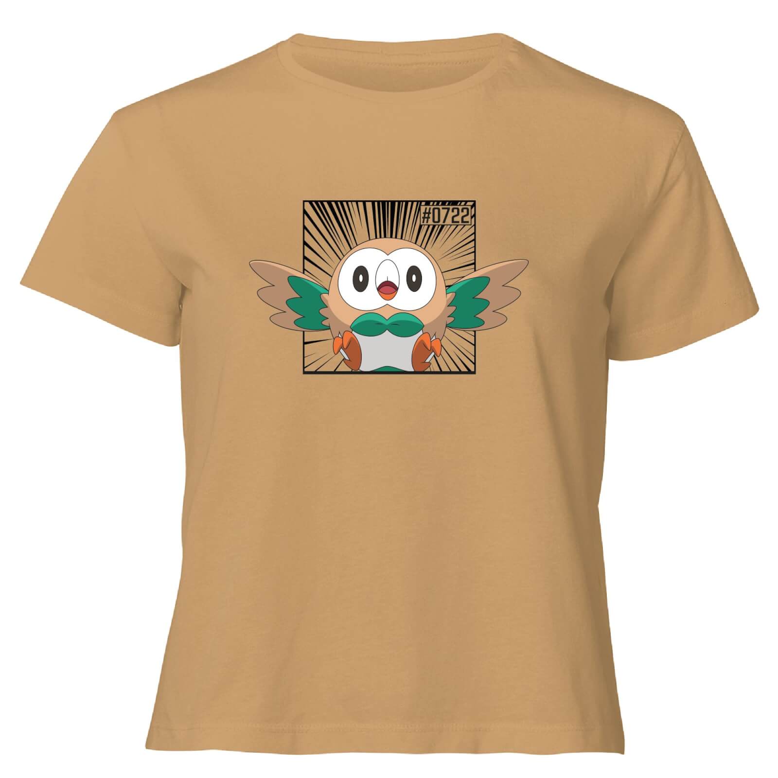Pokemon Rowlet Women's Cropped T-Shirt - Tan - XL