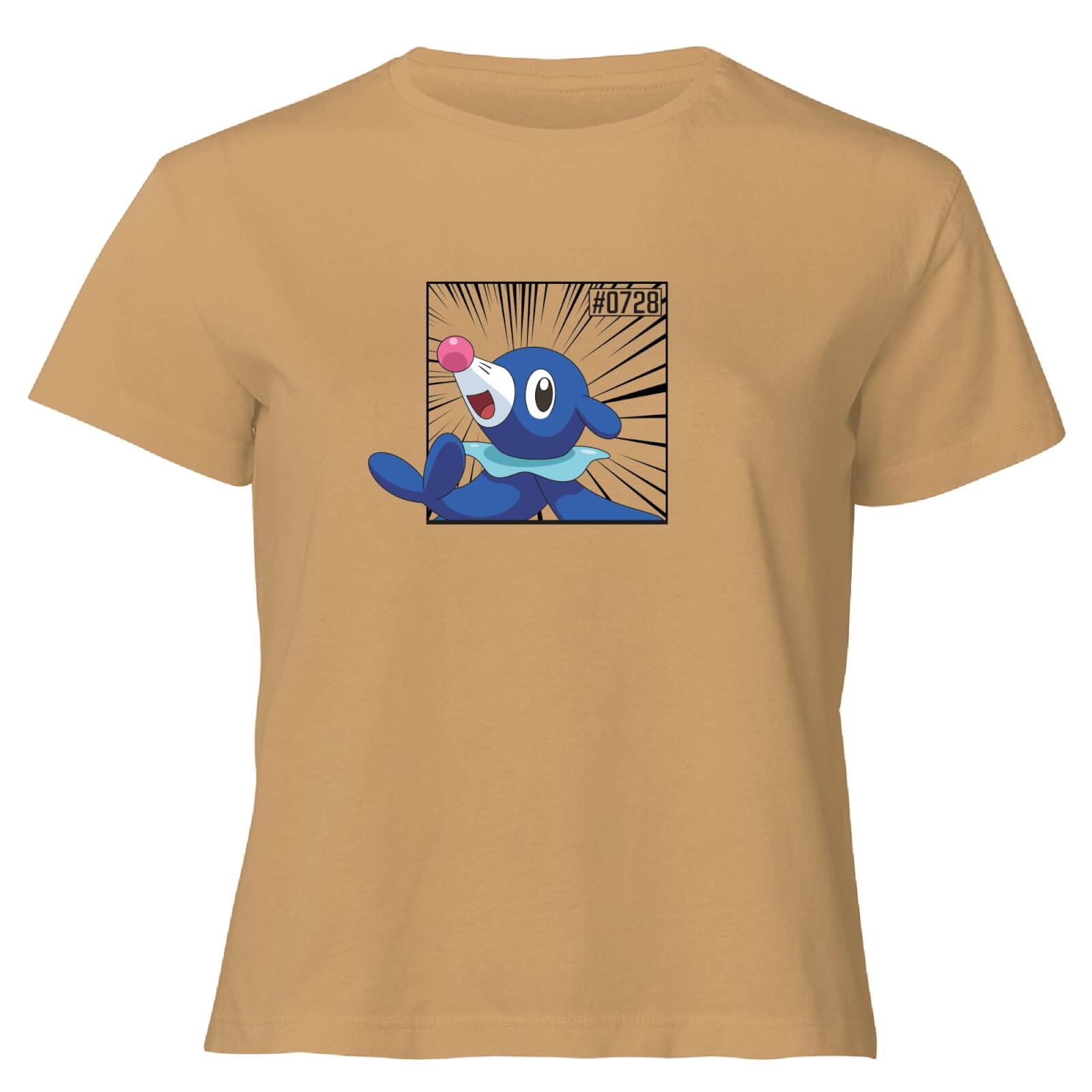 Pokemon Popplio Women's Cropped T-Shirt - Tan - XL