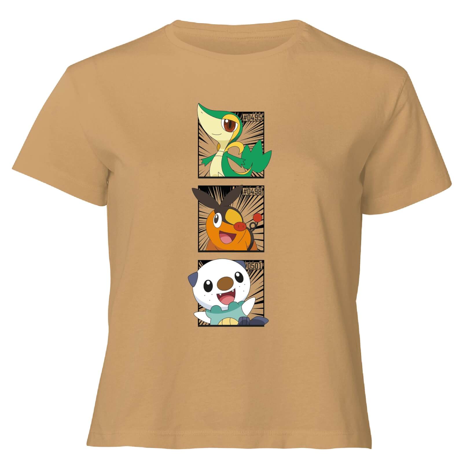 

Pokemon Generation 5 Starters Women's Cropped T-Shirt - Tan - XL