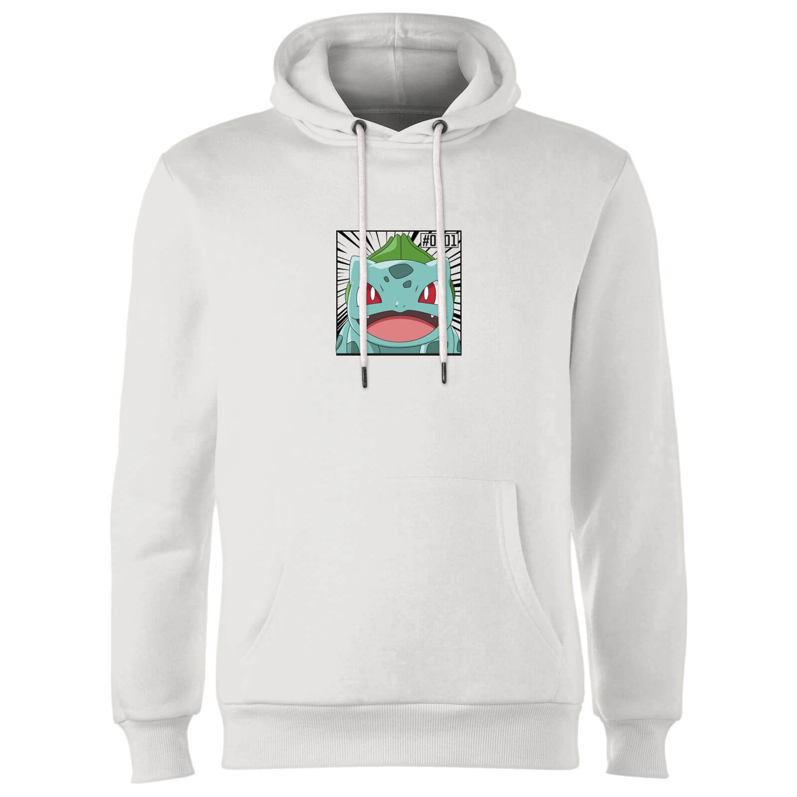 

Pokémon Pokédex Bulbasaur #0001 Felpa con cappuccio - Bianco - XL