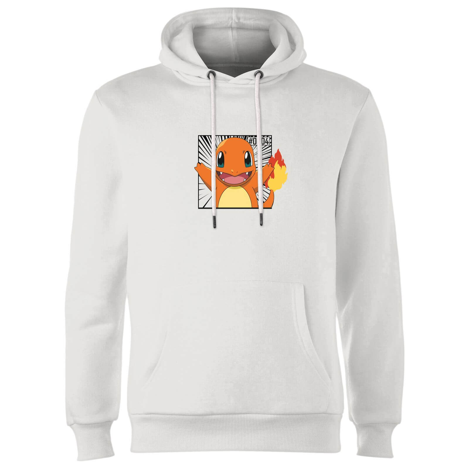 

Pokémon Pokédex Charmander #0004 Felpa con cappuccio - Bianco - XL