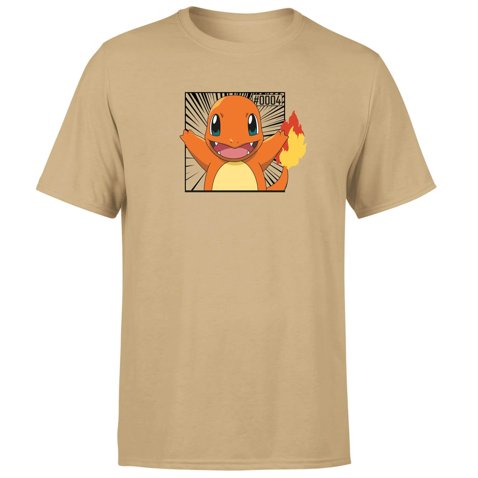 

Pokémon Pokédex Charmander #0004 T-Shirt da Uomo - Beige - M