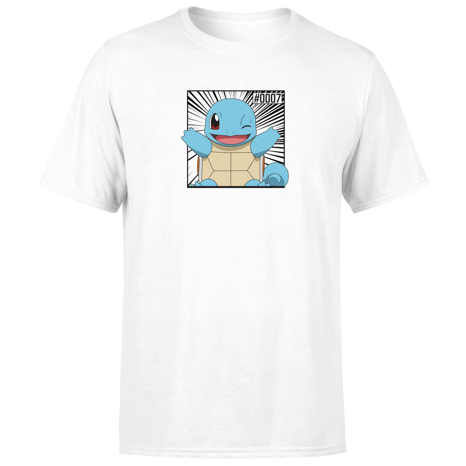 

Pokémon Pokédex Squirtle #0007 T-Shirt da Uomo - Bianco - L