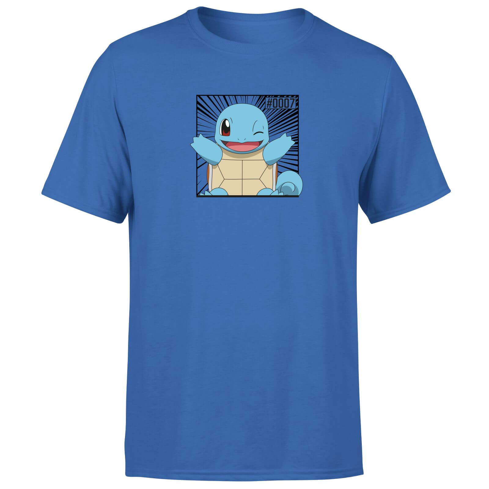 

Pokémon Pokédex Squirtle #0007 T-Shirt da Uomo - Blu - L
