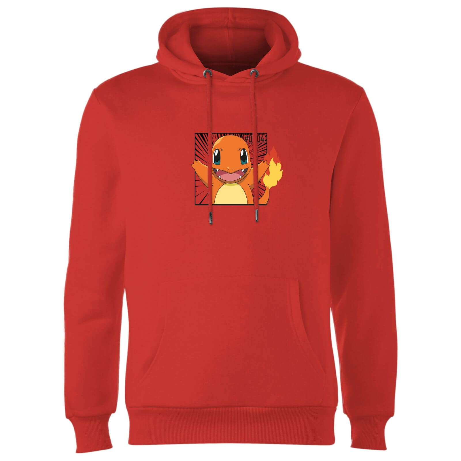 

Pokémon Pokédex Charmander #0004 Felpa con cappuccio - Rosso - XL