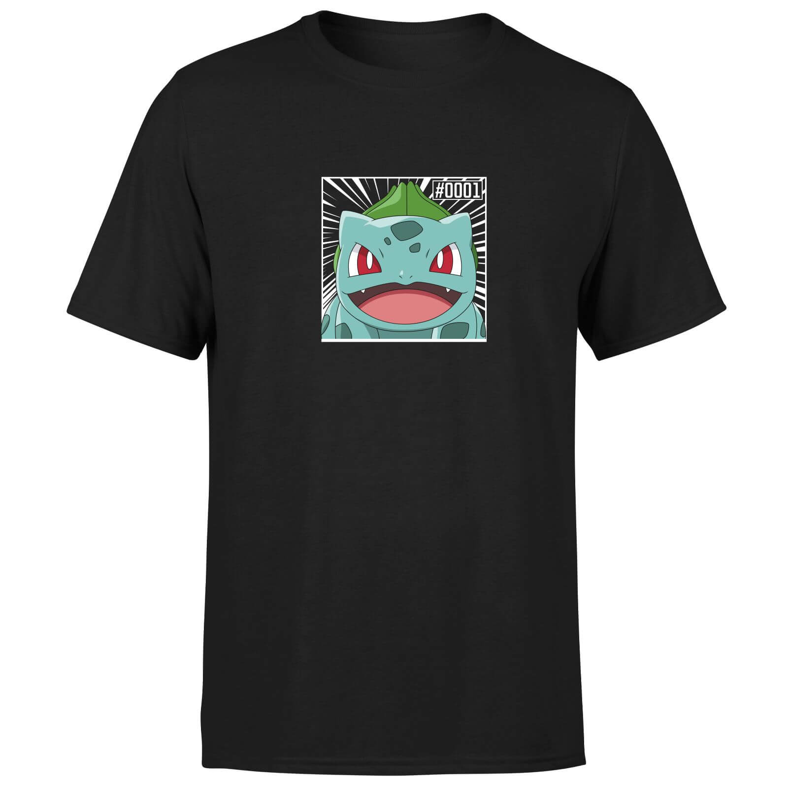 

Pokémon Pokédex Bulbasaur #0001 T-Shirt da Uomo - Nero - XL