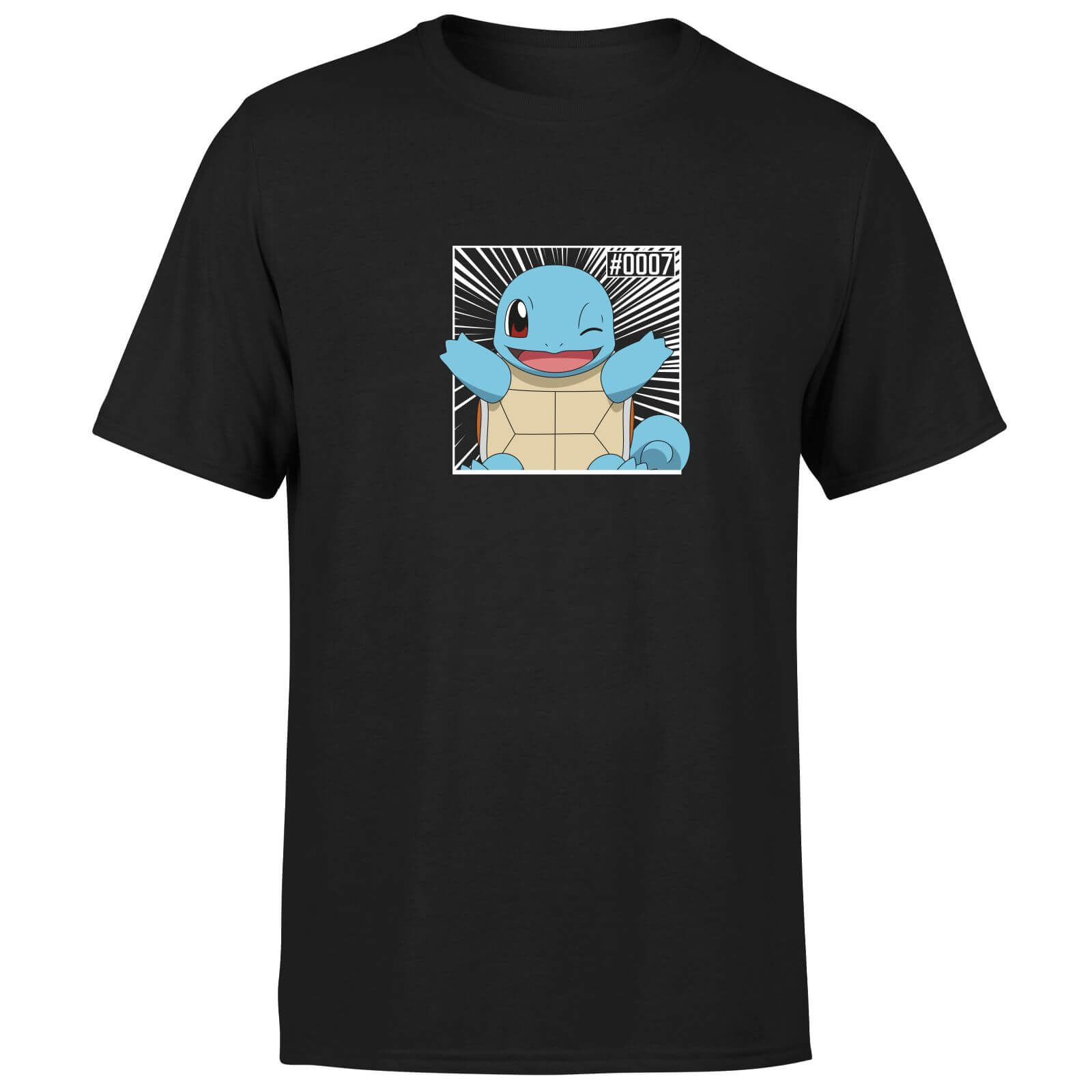 Pokémon Pokédex Schiggy #0007 T-Shirt - Schwarz - 5XL