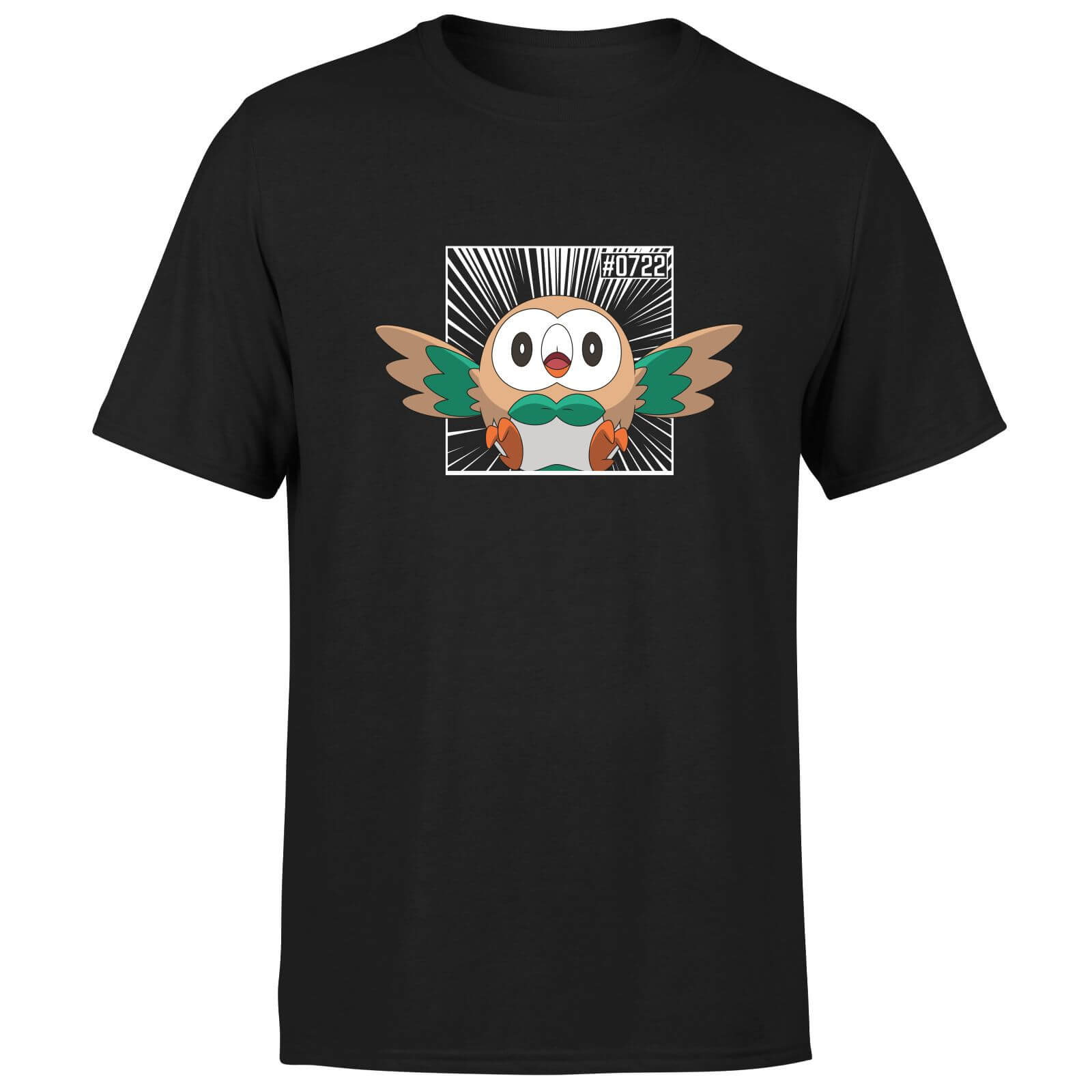 Pokemon Rowlet Men's T-Shirt - Black - XS