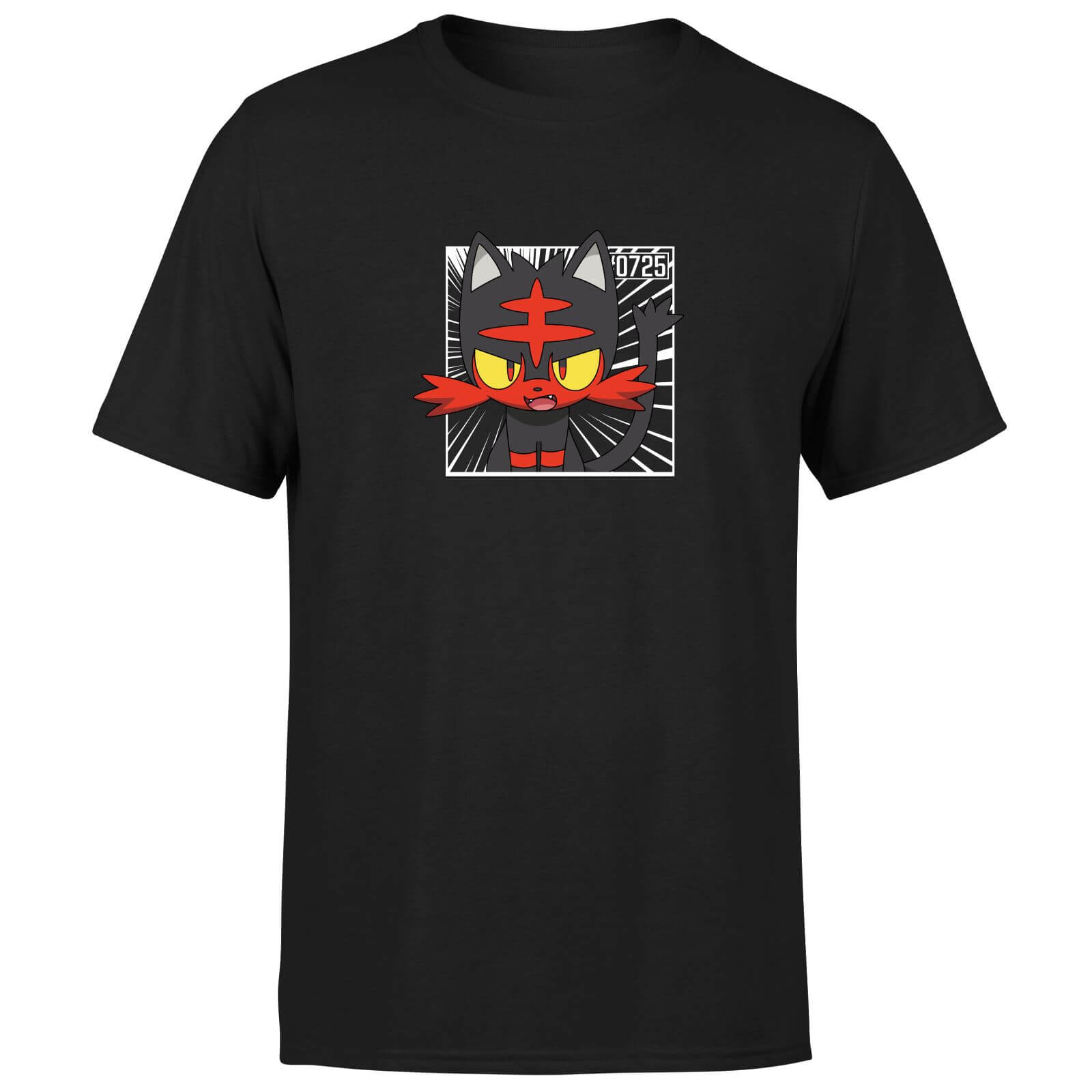 Pokemon Litten Men's T-Shirt - Black - 4XL