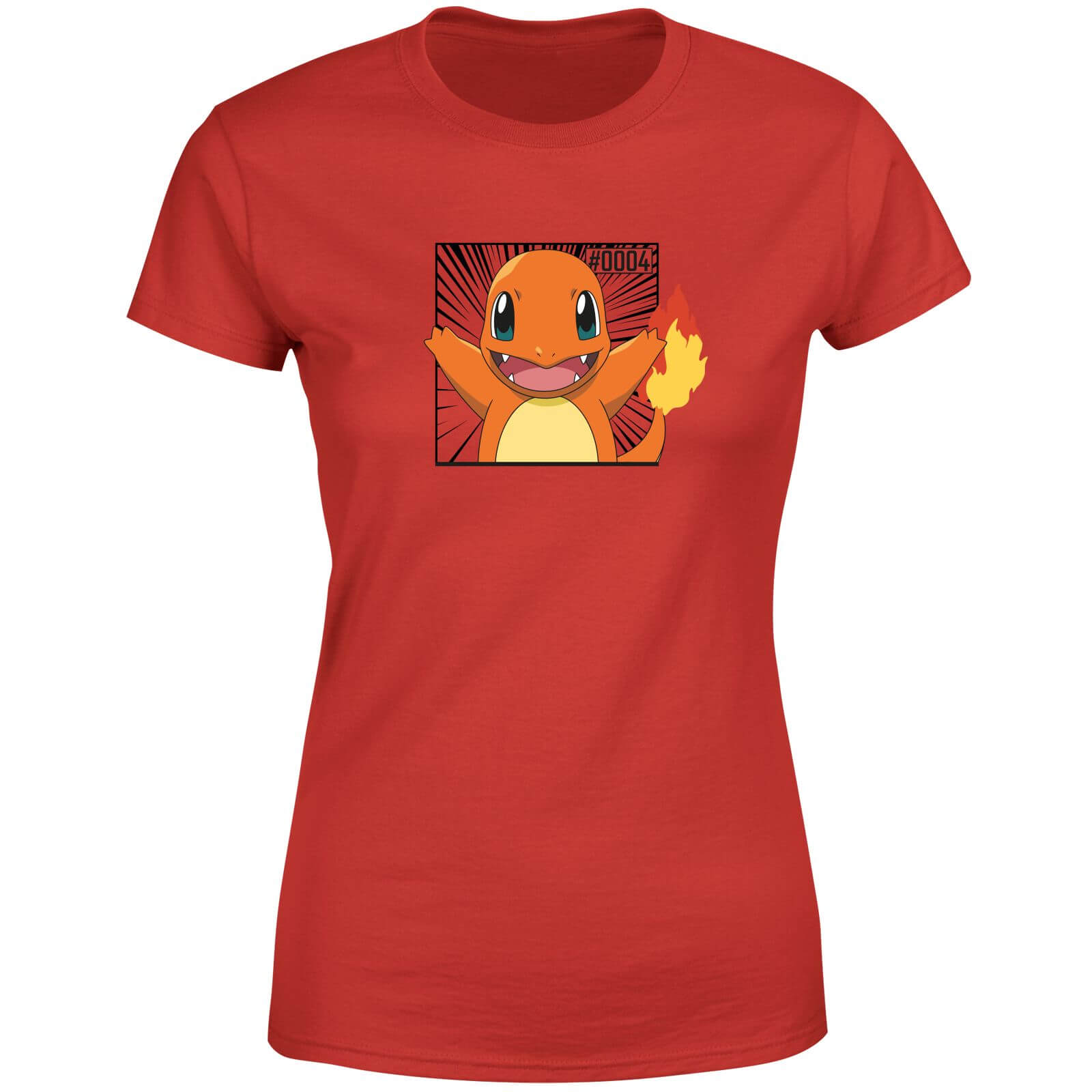 

Pokémon Pokédex Charmander #0004 T-Shirt da Donna - Rosso - L