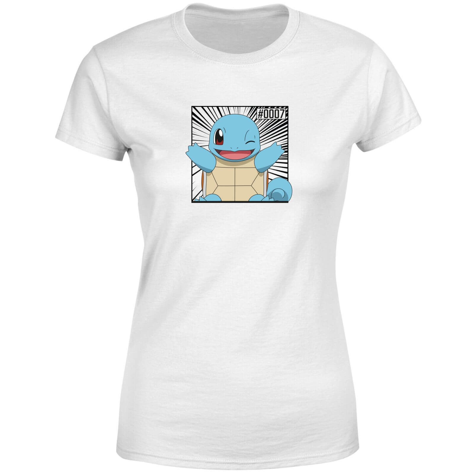 

Pokémon Pokédex Squirtle #0007 T-Shirt da Donna - Bianco - XL