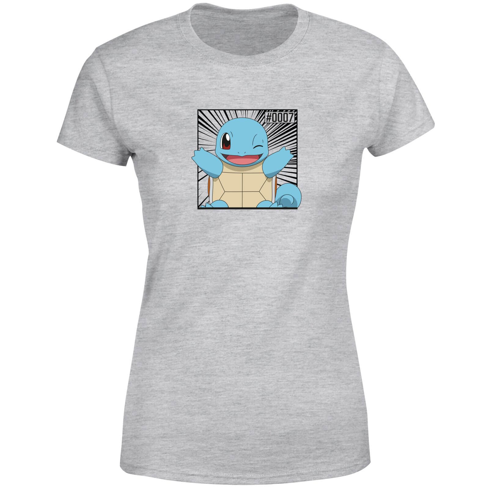

Pokémon Pokédex Squirtle #0007 T-Shirt da Donna - Grigio - L