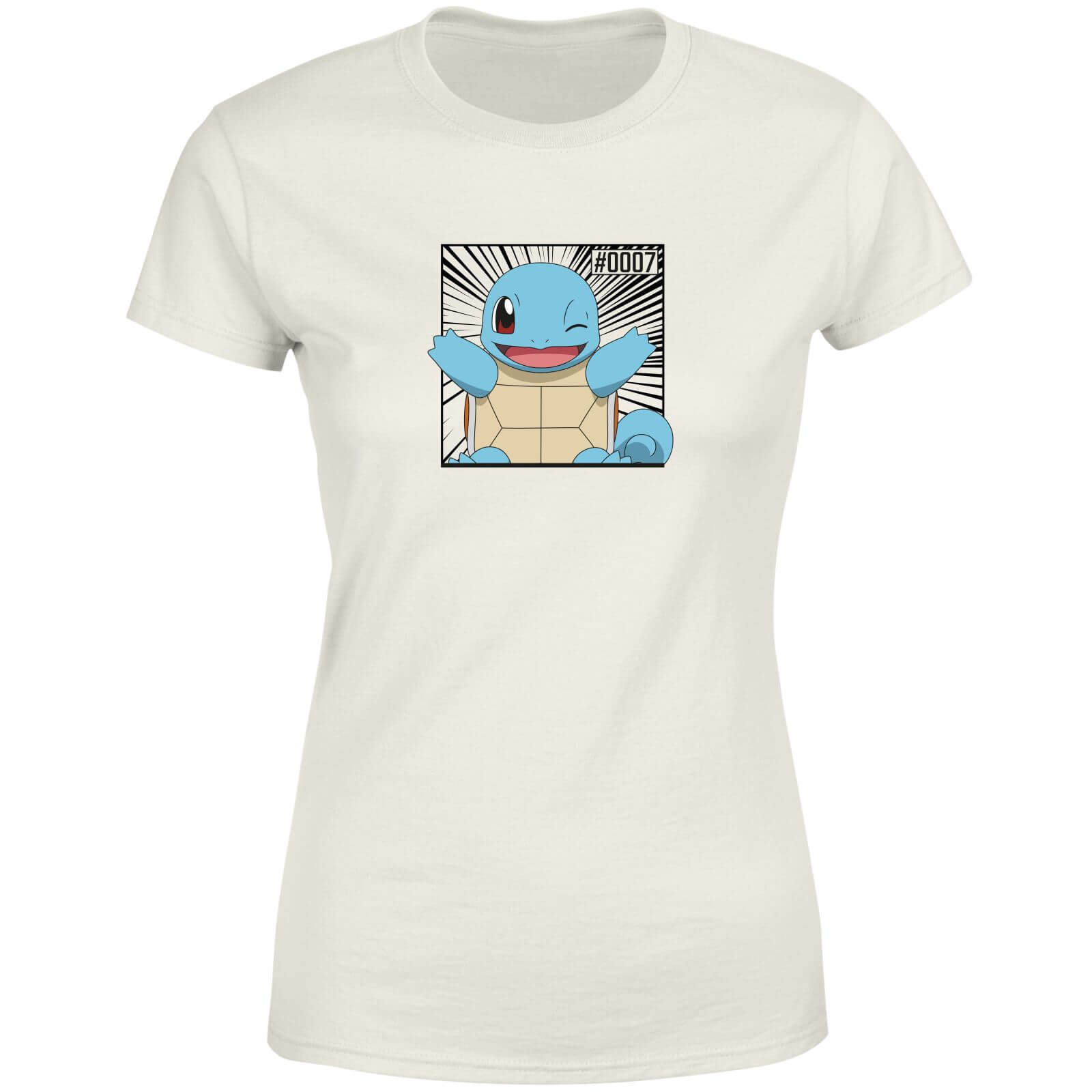 Pokémon Pokédex Squirtle #0007 Women's T-Shirt - Cream - S