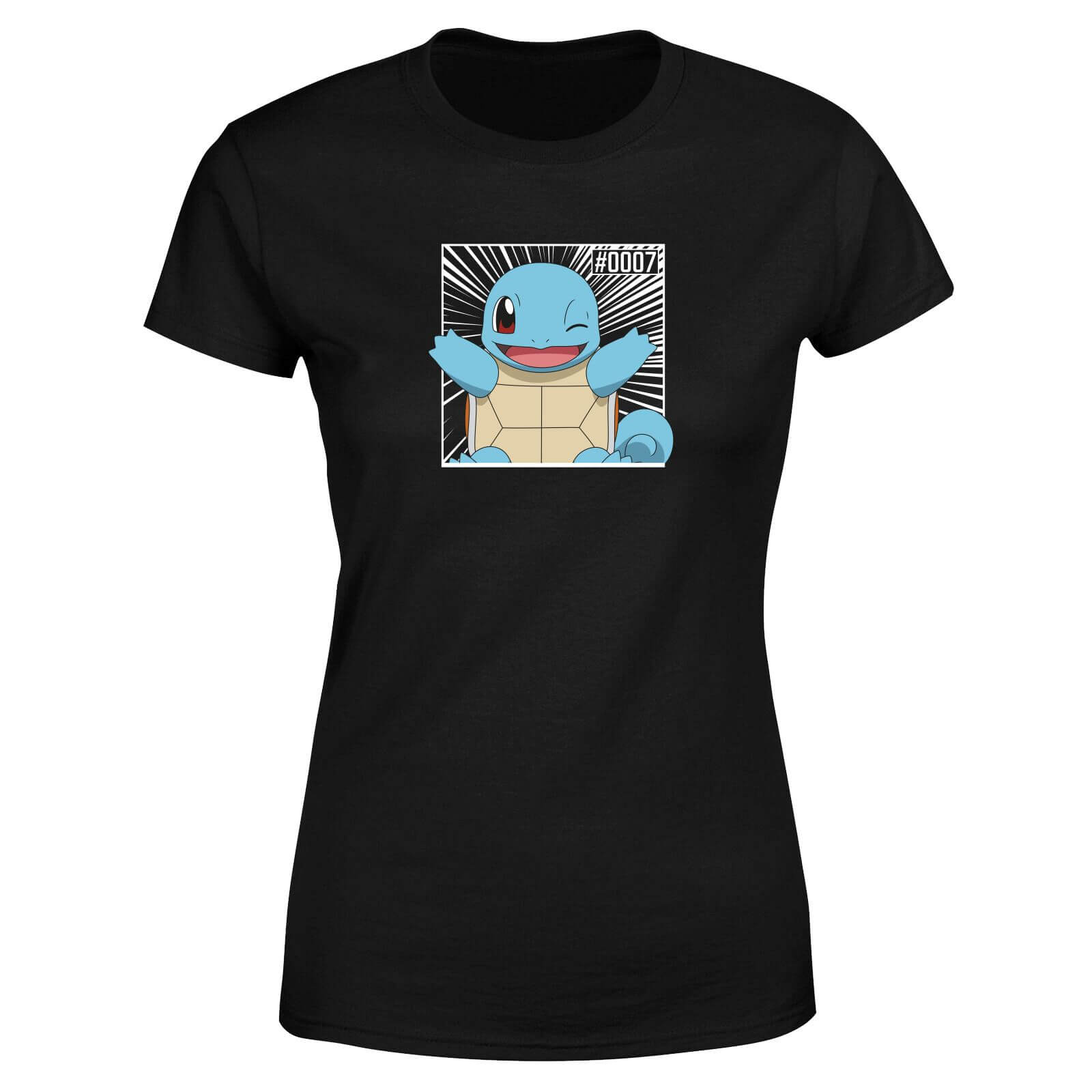 

Pokémon Pokédex Squirtle #0007 T-Shirt da Donna - Nero - 3XL
