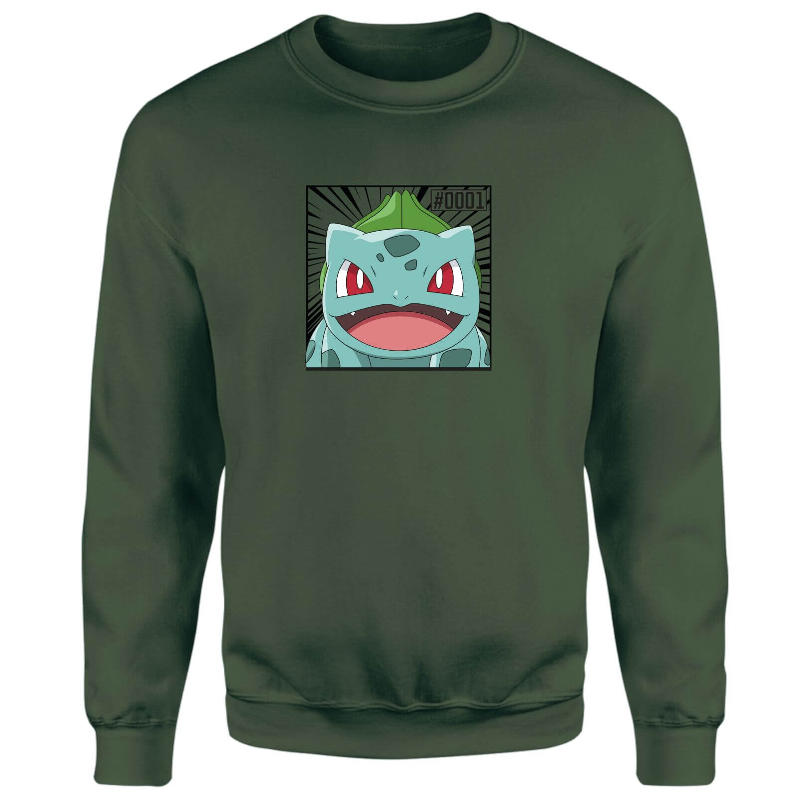 Pokémon Pokédex Bisasam #0001 Sweatshirt - Green - XXL
