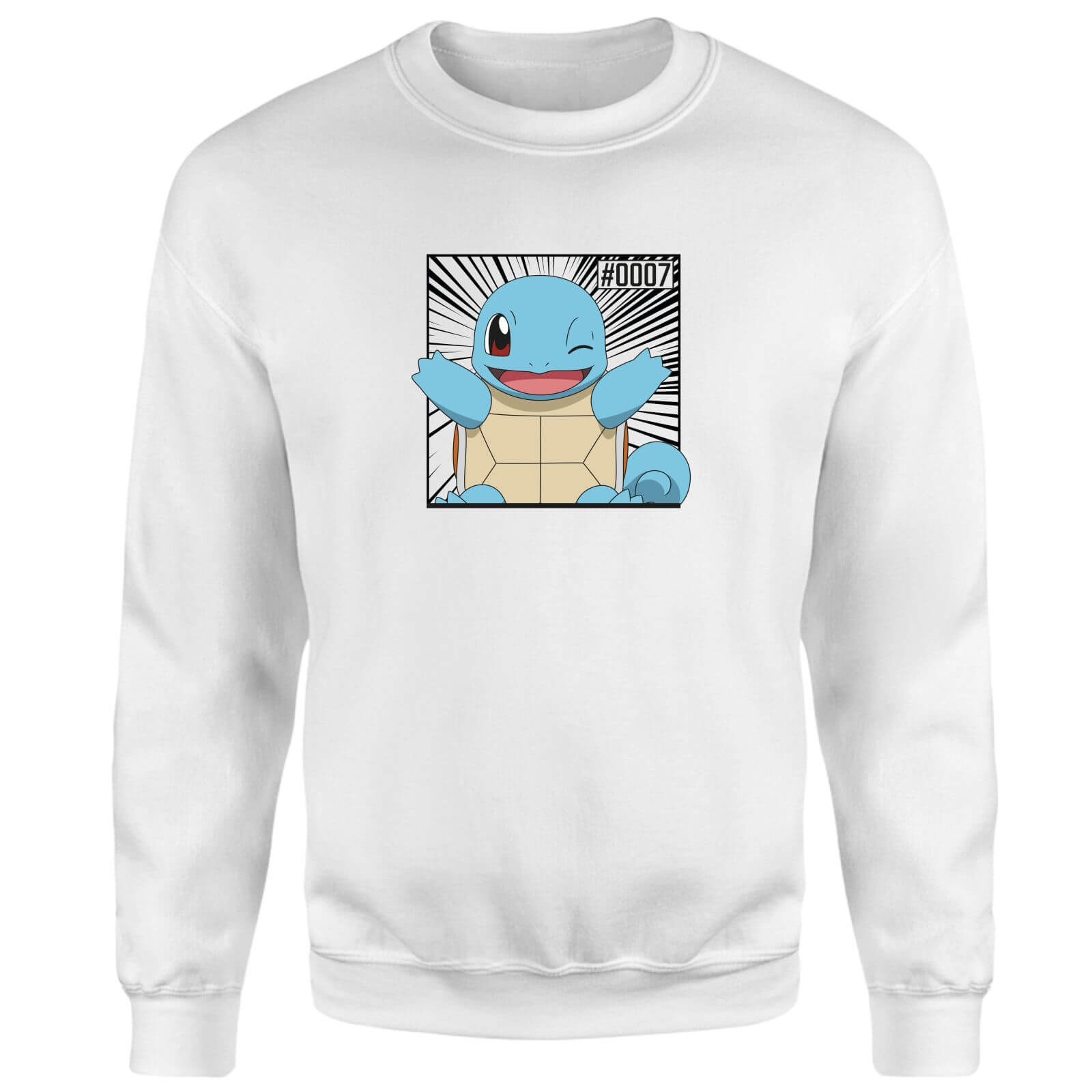 Pokémon Pokédex Squirtle #0007 Sweatshirt - White - XS