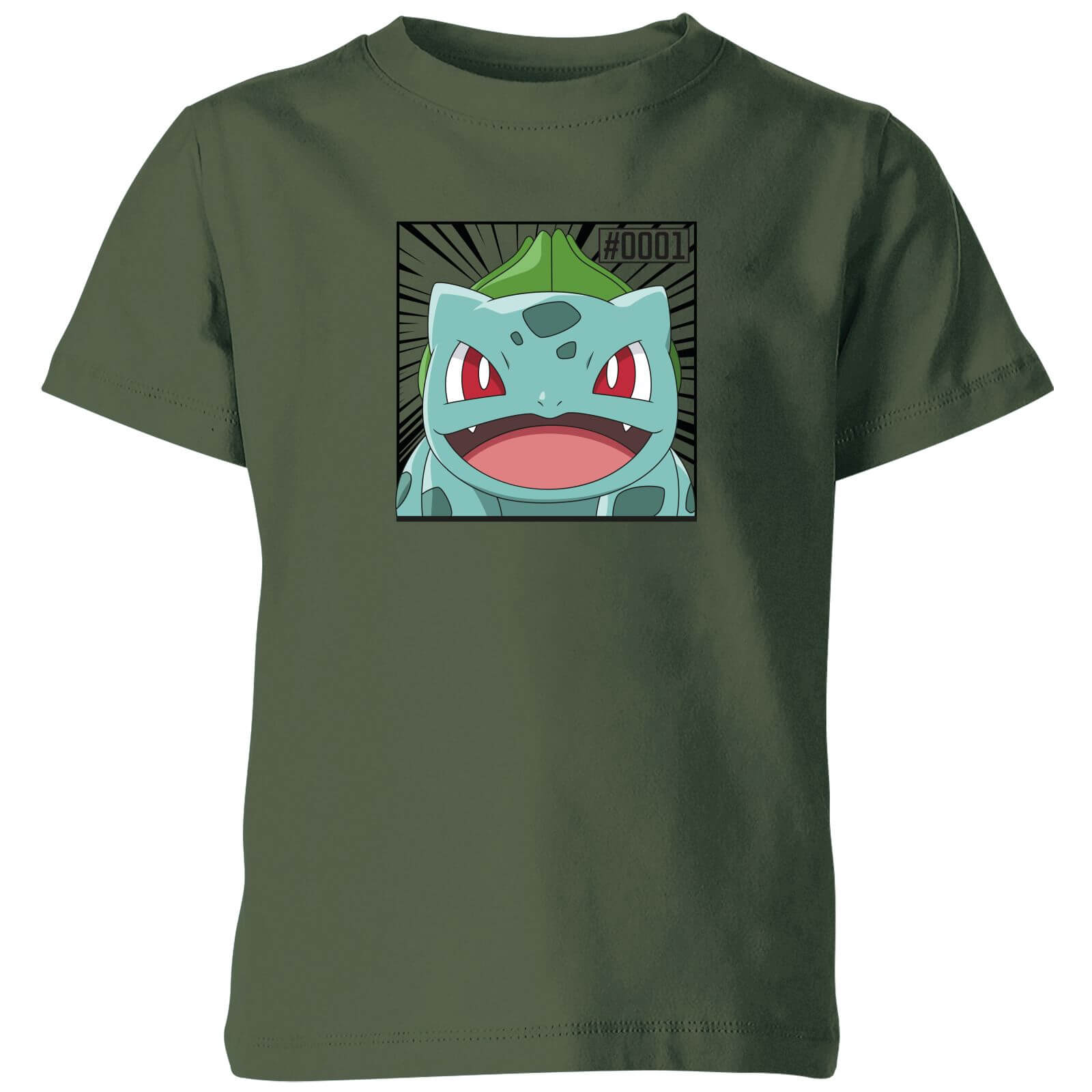 

Pokémon Pokédex Bulbasaur #0001 T-Shirt per bambini - Verde - 3-4 Anni